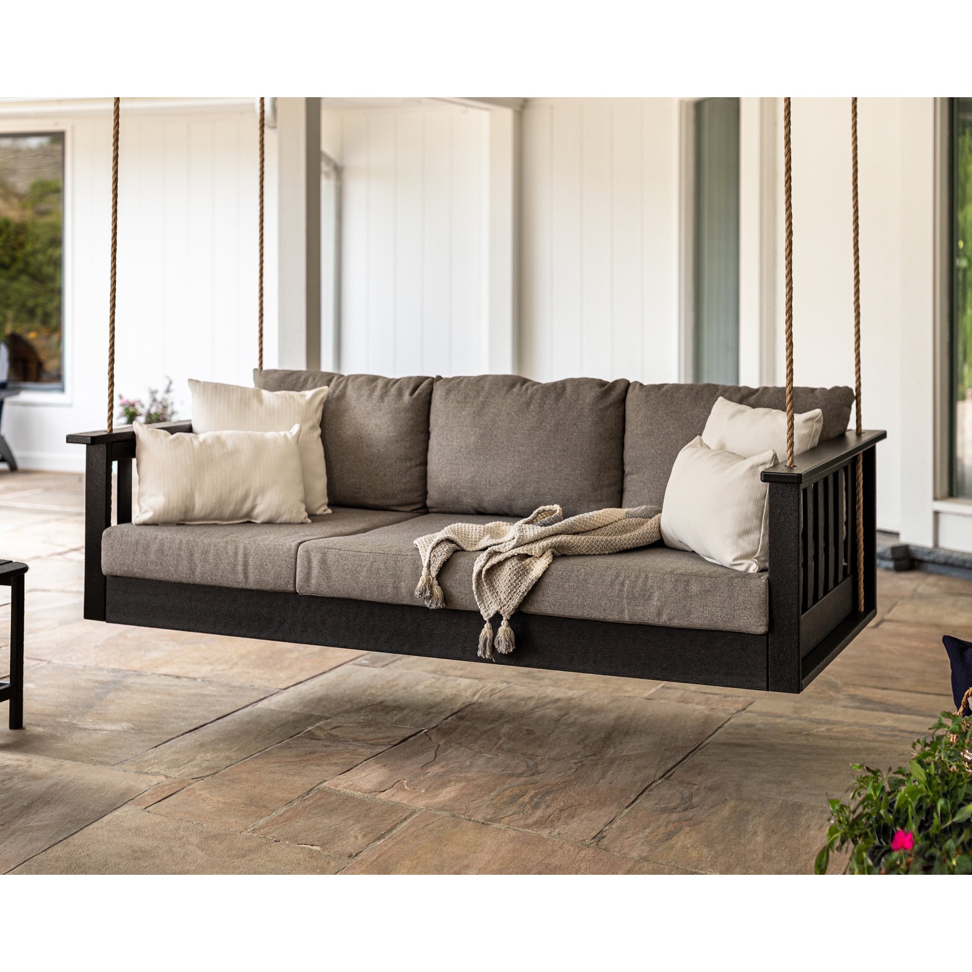 POLYWOOD® Vineyard Daybed Swing - Lifestyle View 8