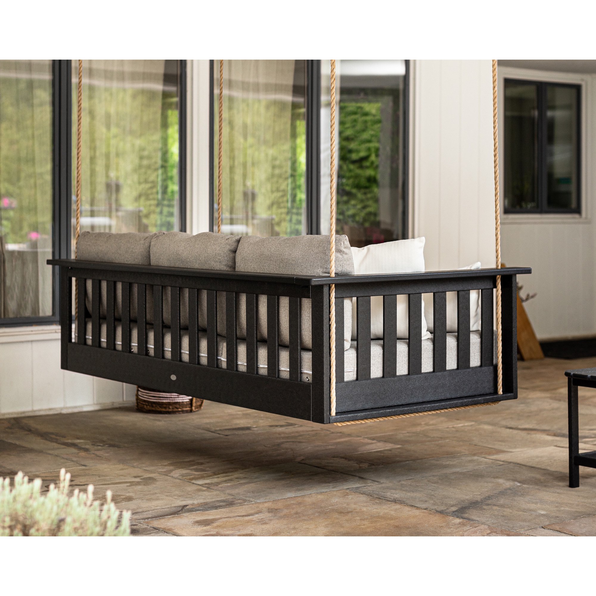 POLYWOOD® Vineyard Daybed Swing - Lifestyle View 10