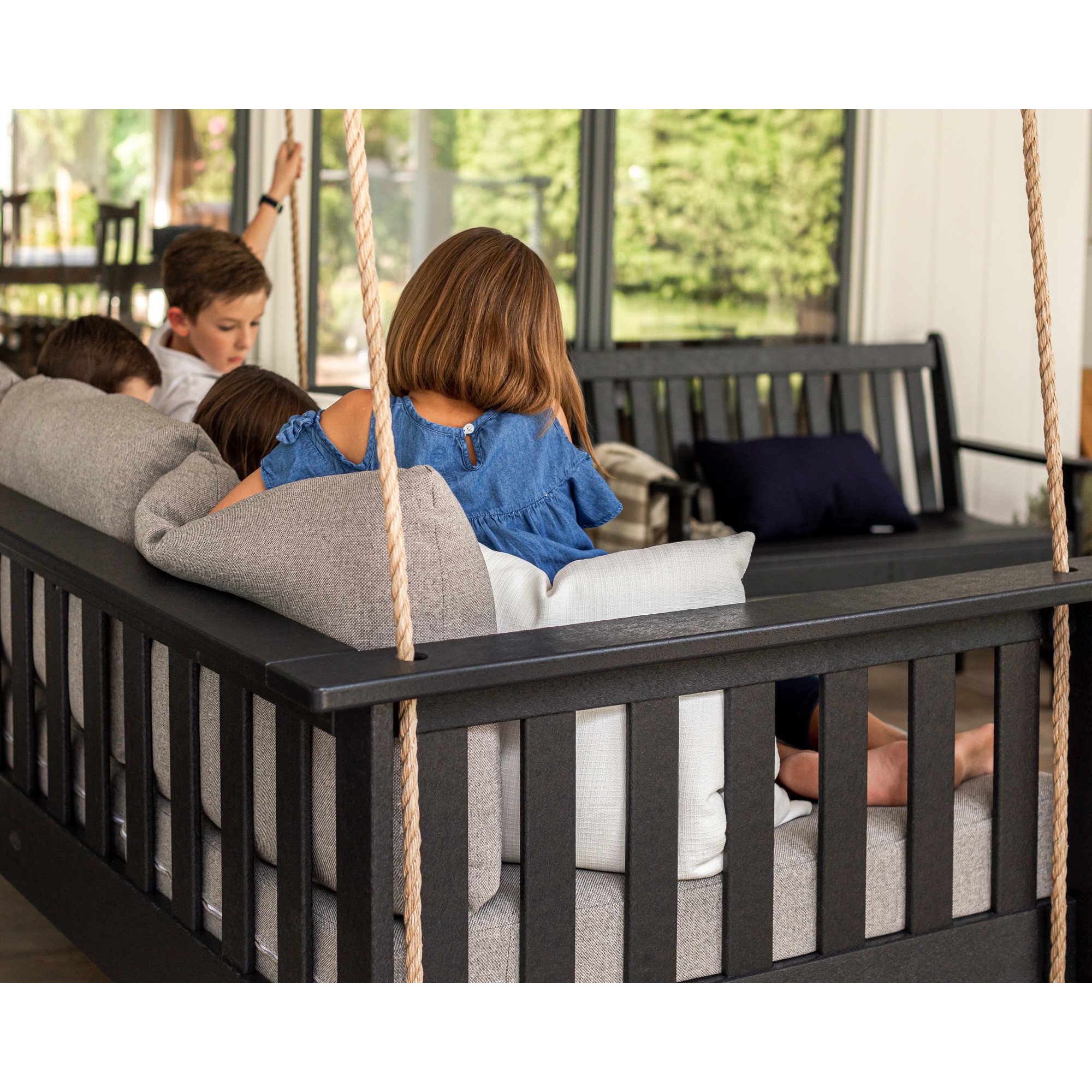 POLYWOOD® Vineyard Daybed Swing - Lifestyle View 11