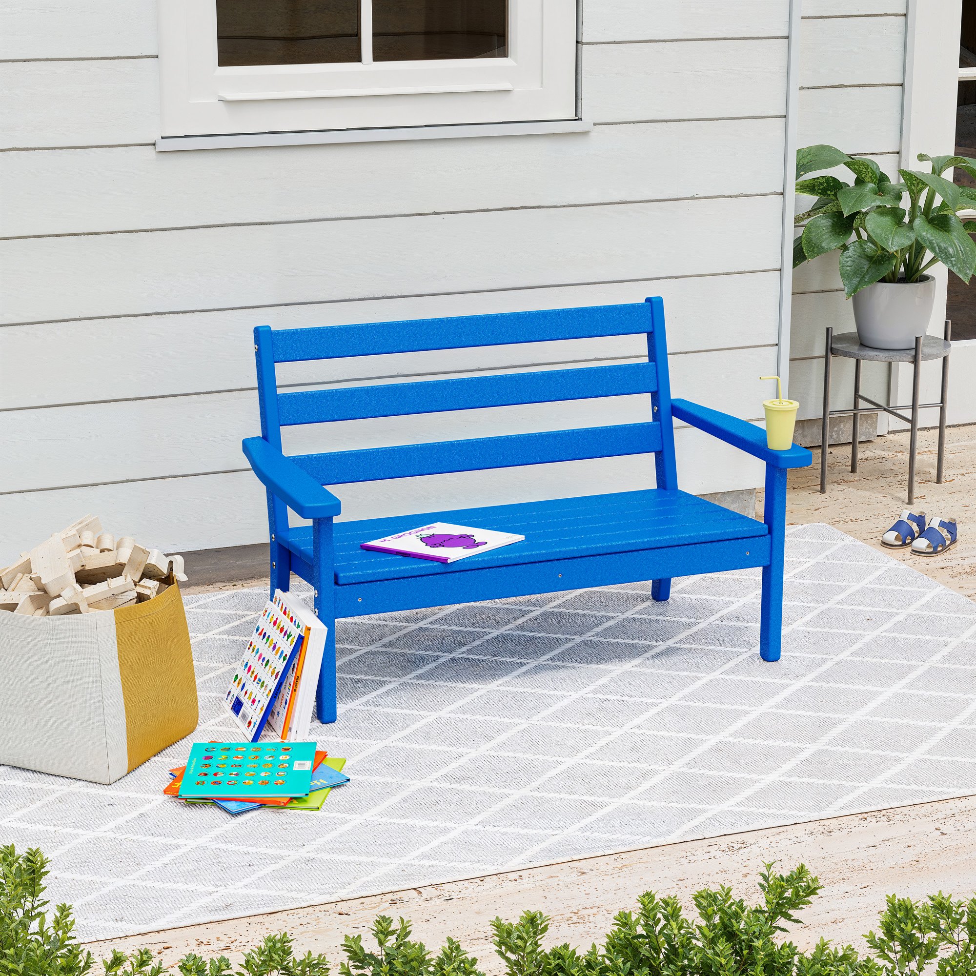 POLYWOOD® Kids Lakeside Bench - Lifestyle View 1