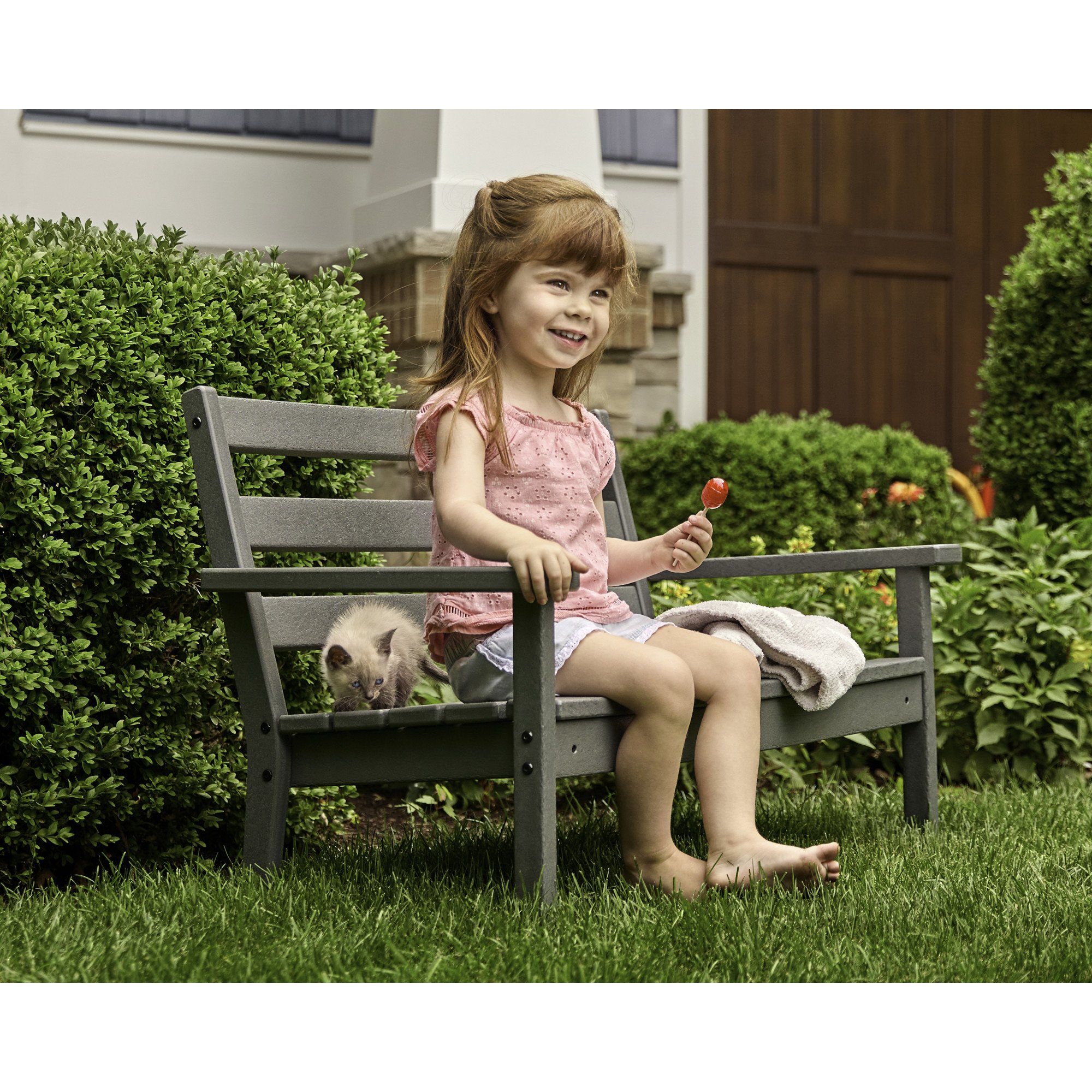 POLYWOOD® Kids Lakeside Bench - Lifestyle View 2