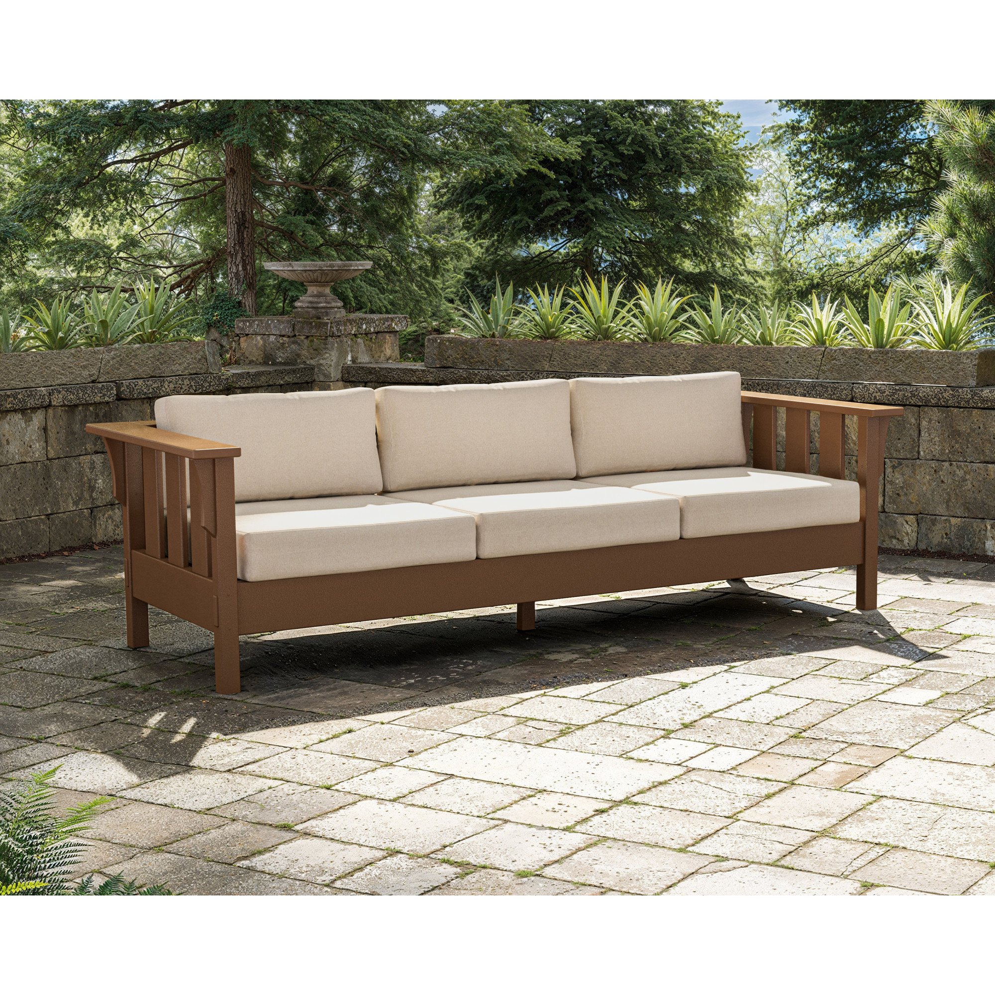 Martha Stewart by POLYWOOD Acadia Deep Seating Sofa - Lifestyle View 1
