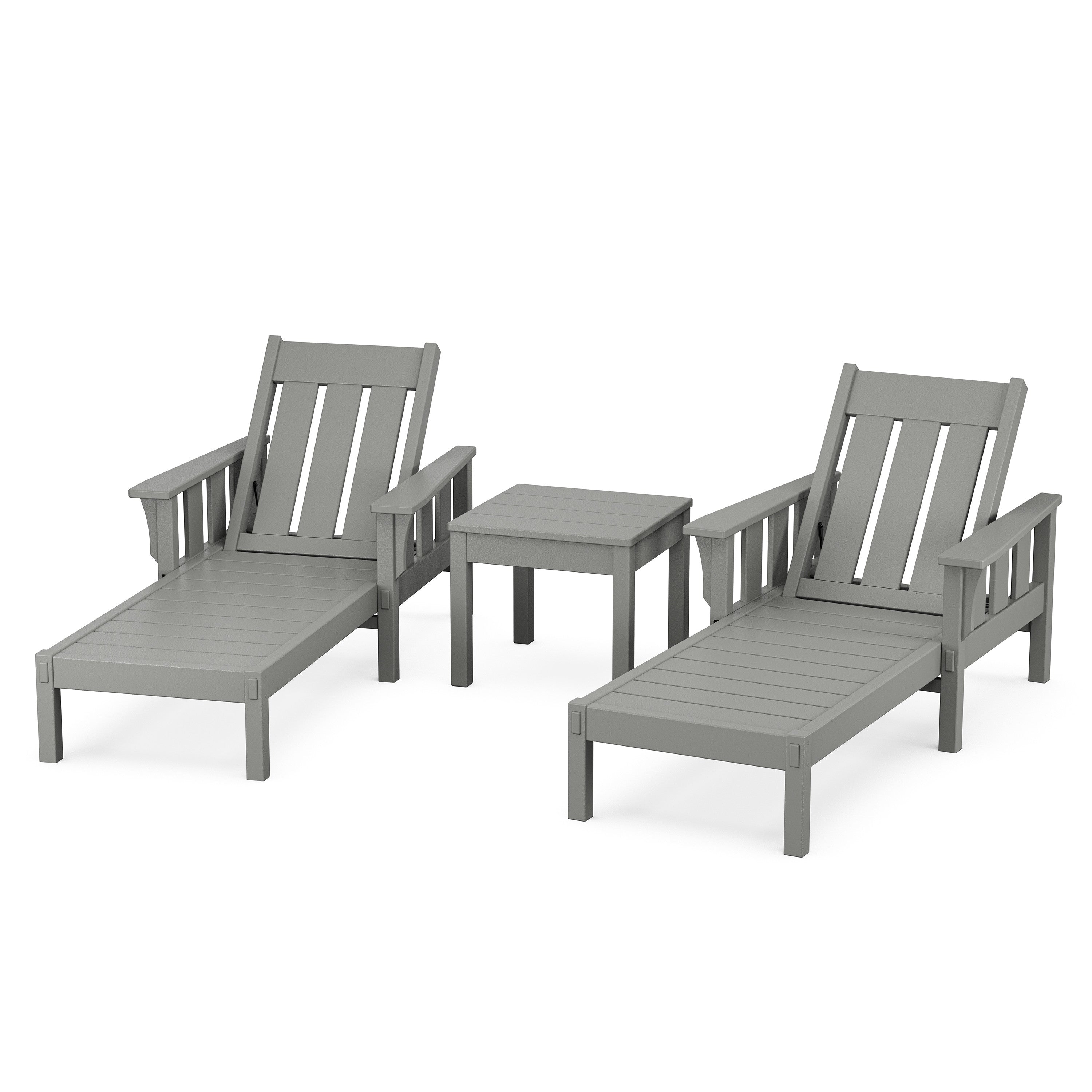 Martha Stewart by POLYWOOD Acadia 3-Piece Chaise Set