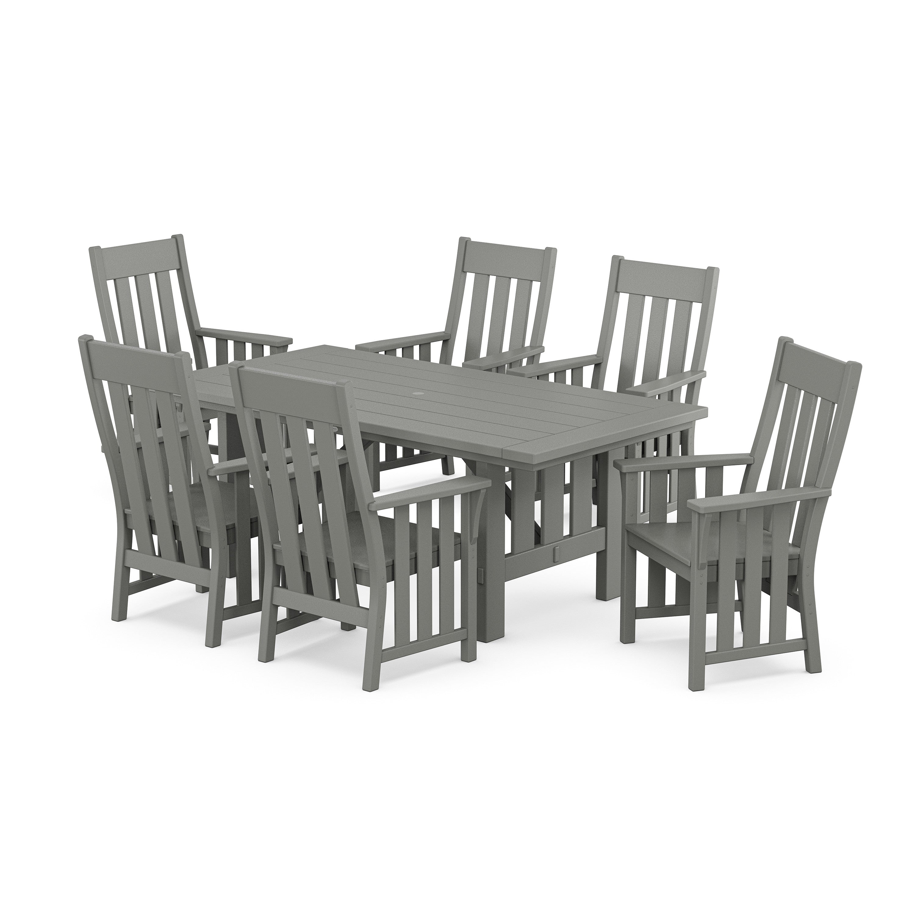Martha Stewart by POLYWOOD Acadia Arm Chair 7-Piece Dining Set