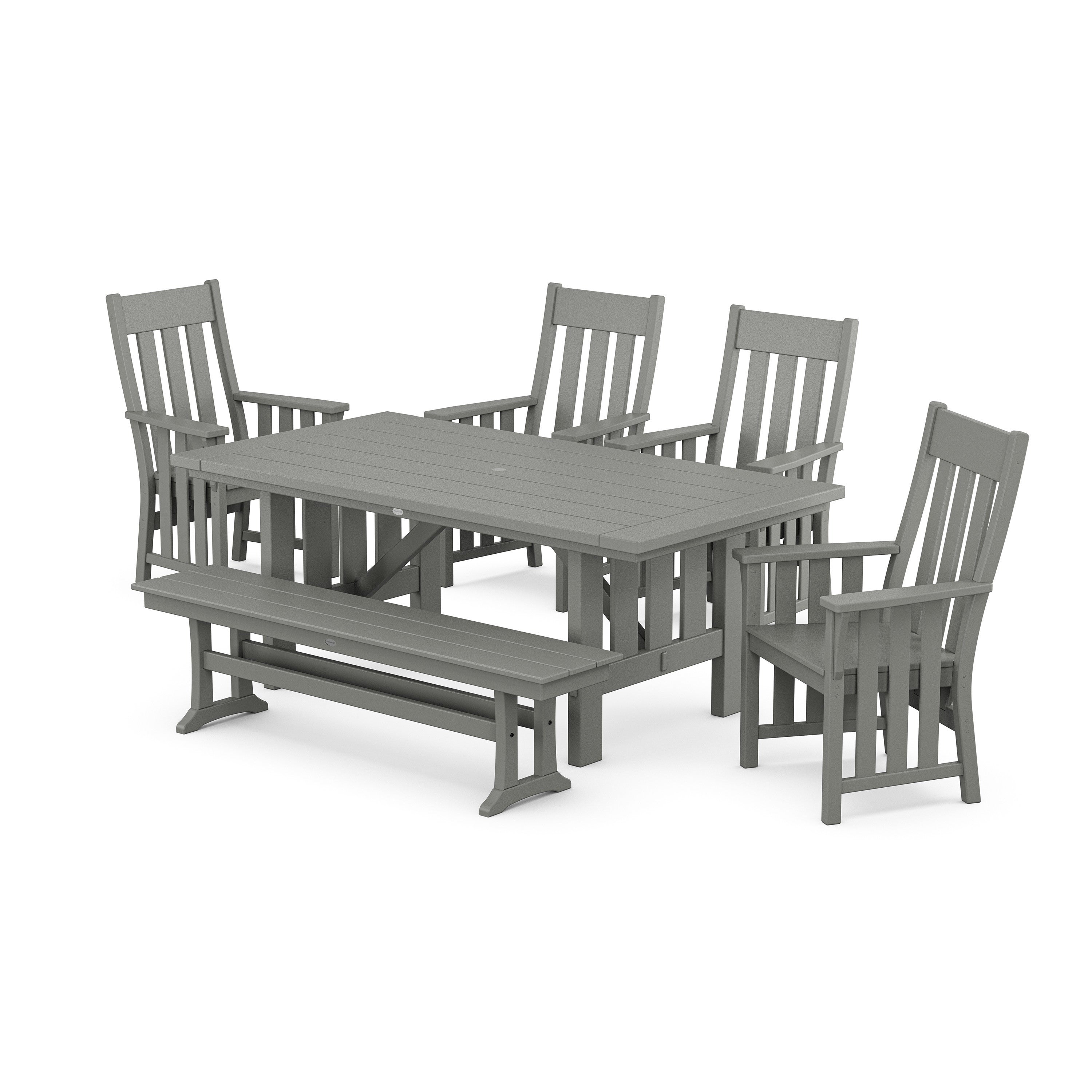 Martha Stewart by POLYWOOD Acadia 6-Piece Dining Set with Bench