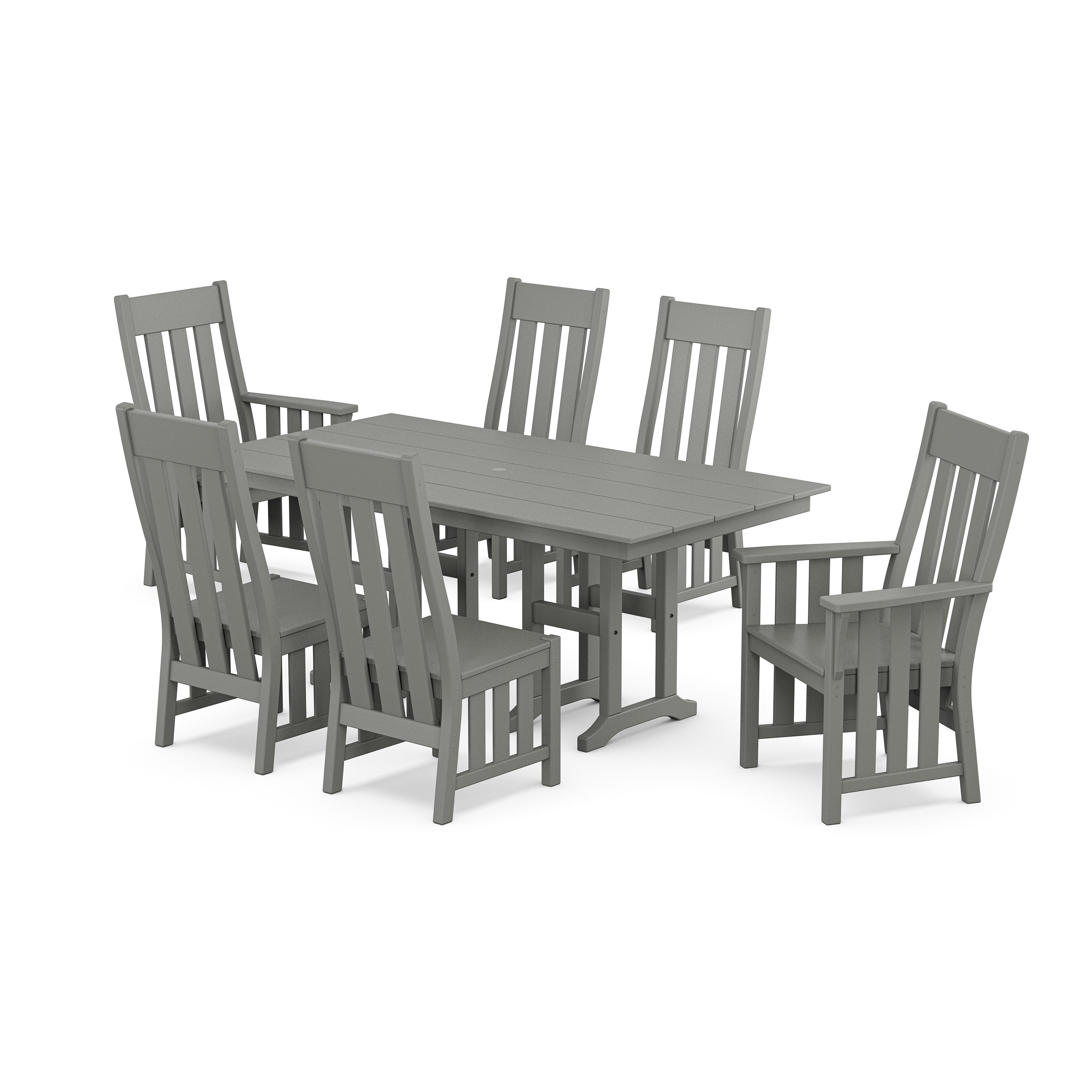 Martha Stewart by POLYWOOD Acadia 7-Piece Farmhouse Dining Set
