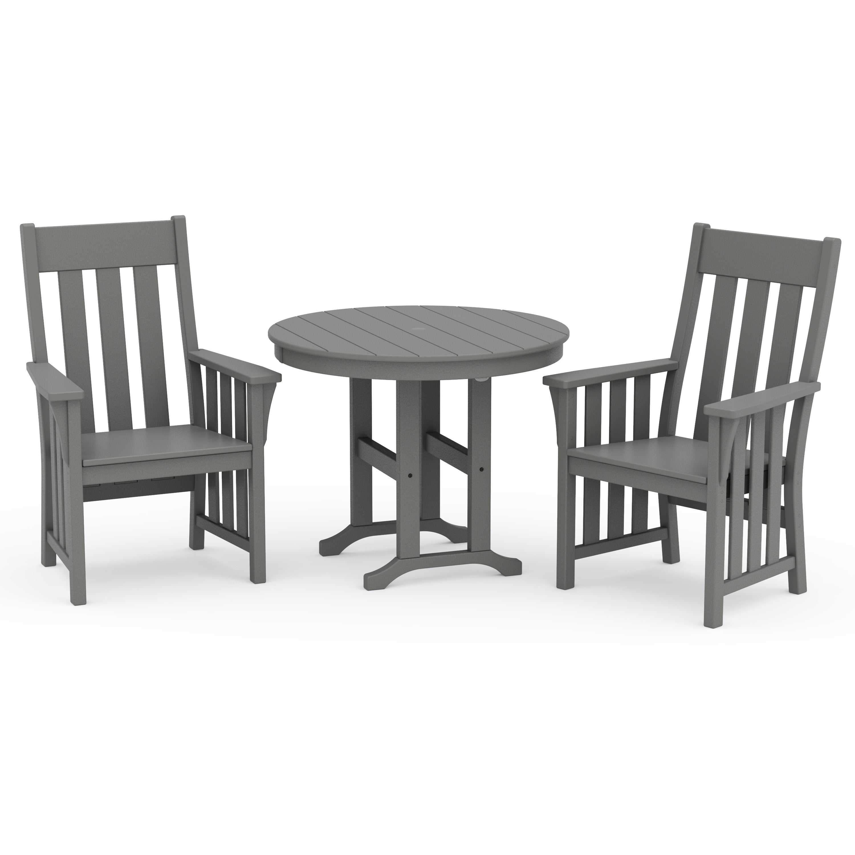 Martha Stewart by POLYWOOD Acadia 3-Piece Farmhouse Dining Set