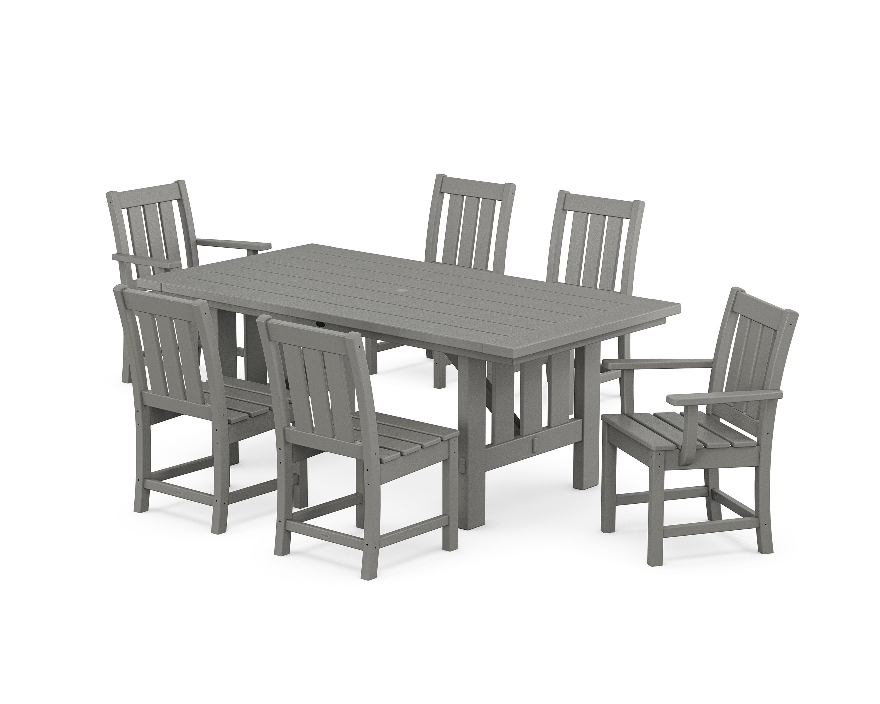 POLYWOOD® Oxford 7-Piece Dining Set with Mission Table