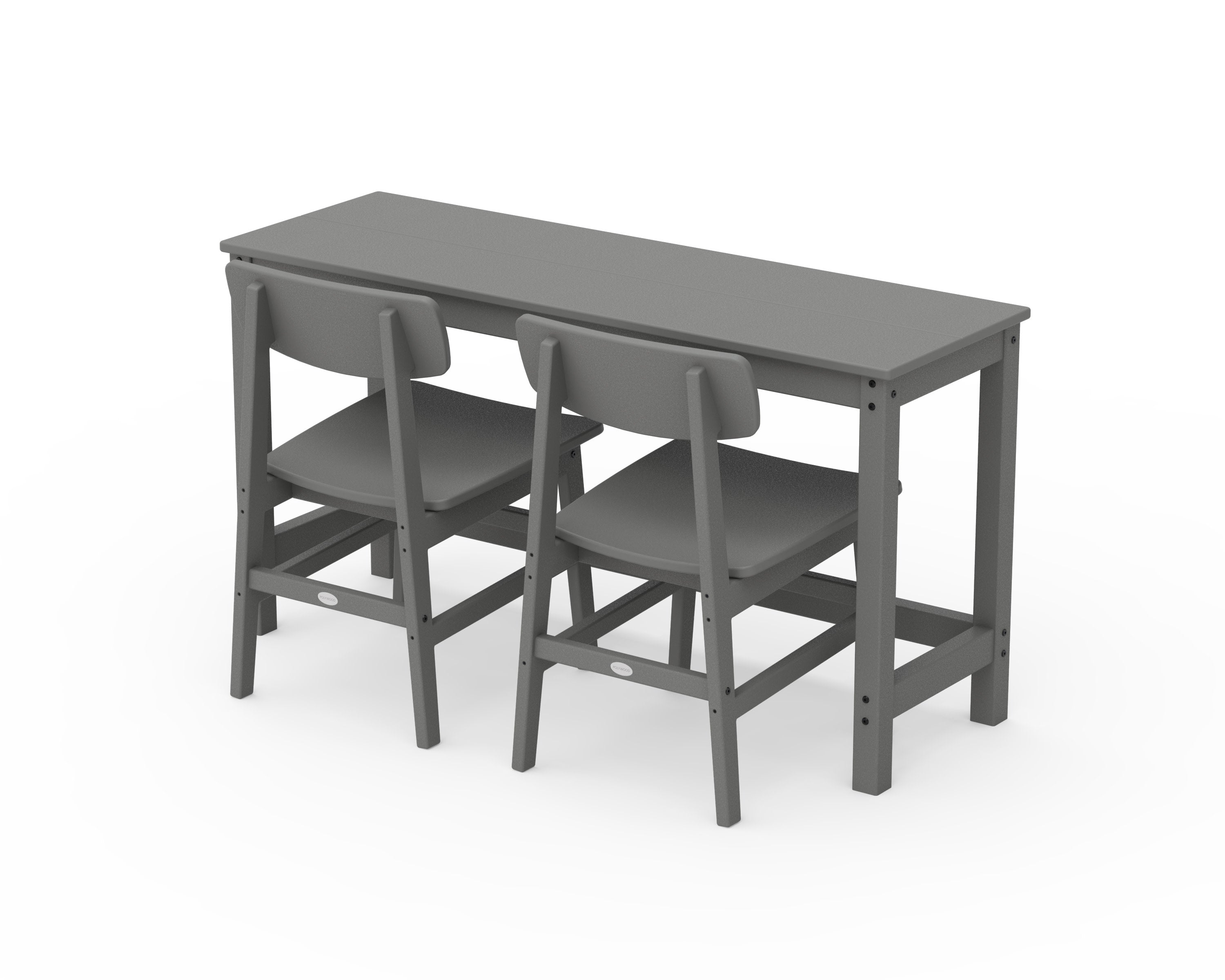 POLYWOOD® Modern Studio Urban Chair 3-Piece Balcony Set
