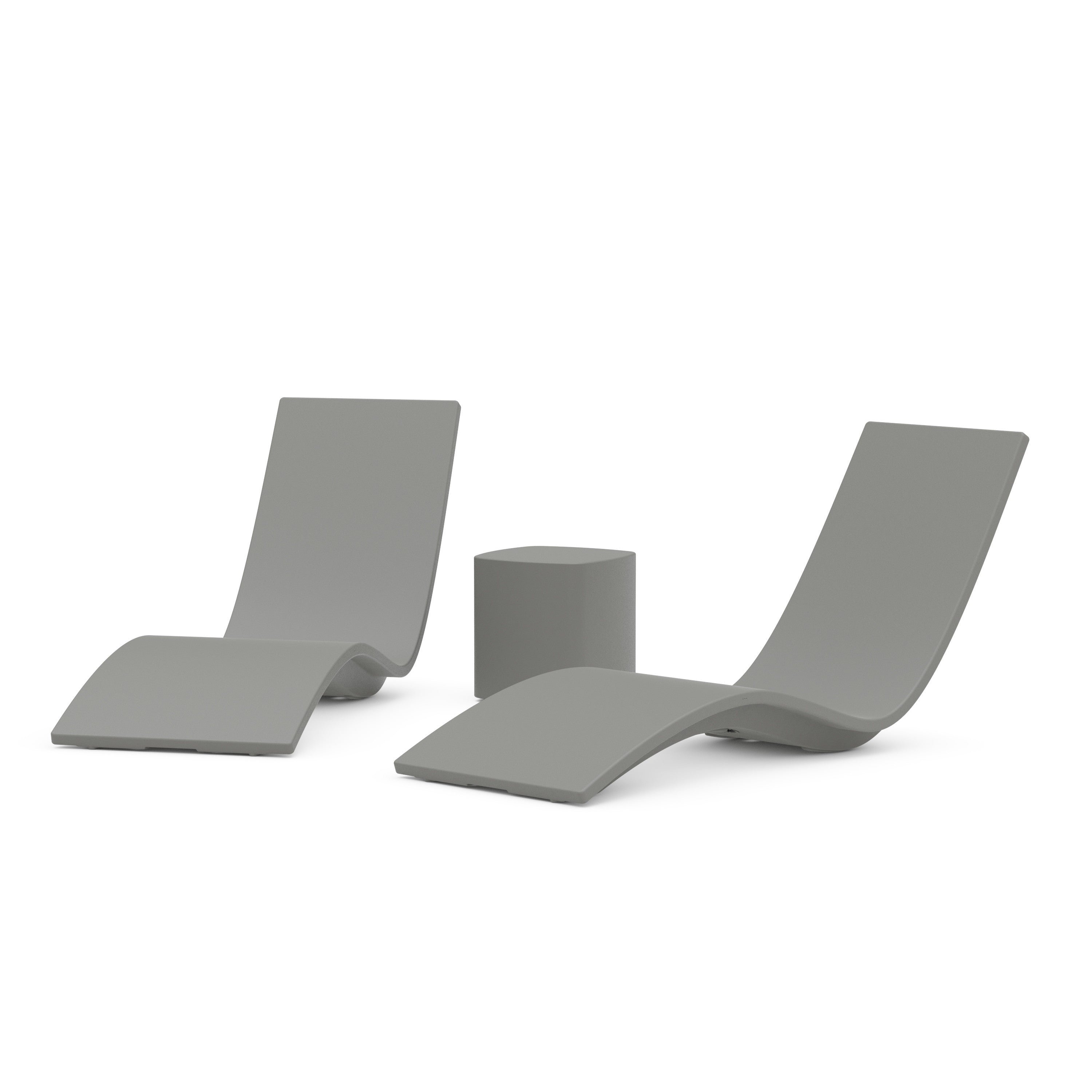 POLYWOOD® Laguna 3-Piece In-Pool Chaise Lounge Set