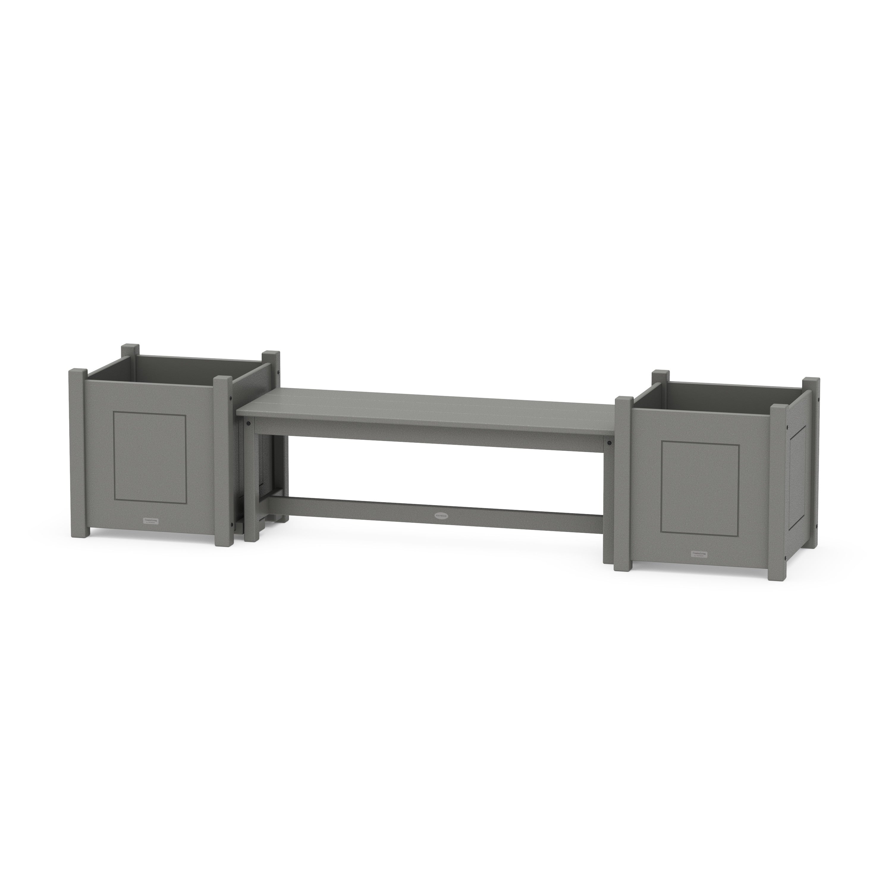 48" Country Living Straight Planter Bench Set - Large