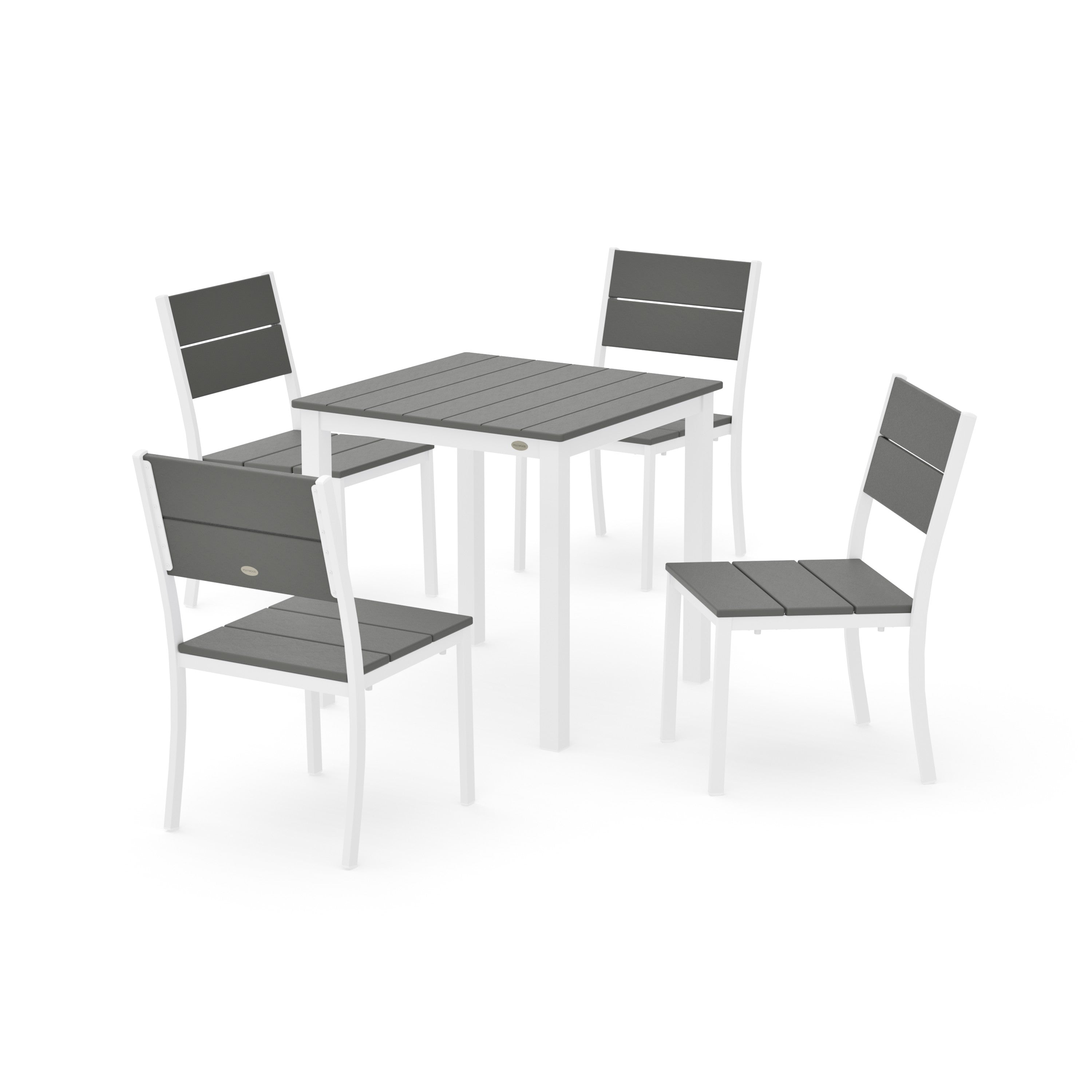 POLYWOOD® Main Street 5-Piece Square Dining Set- Small