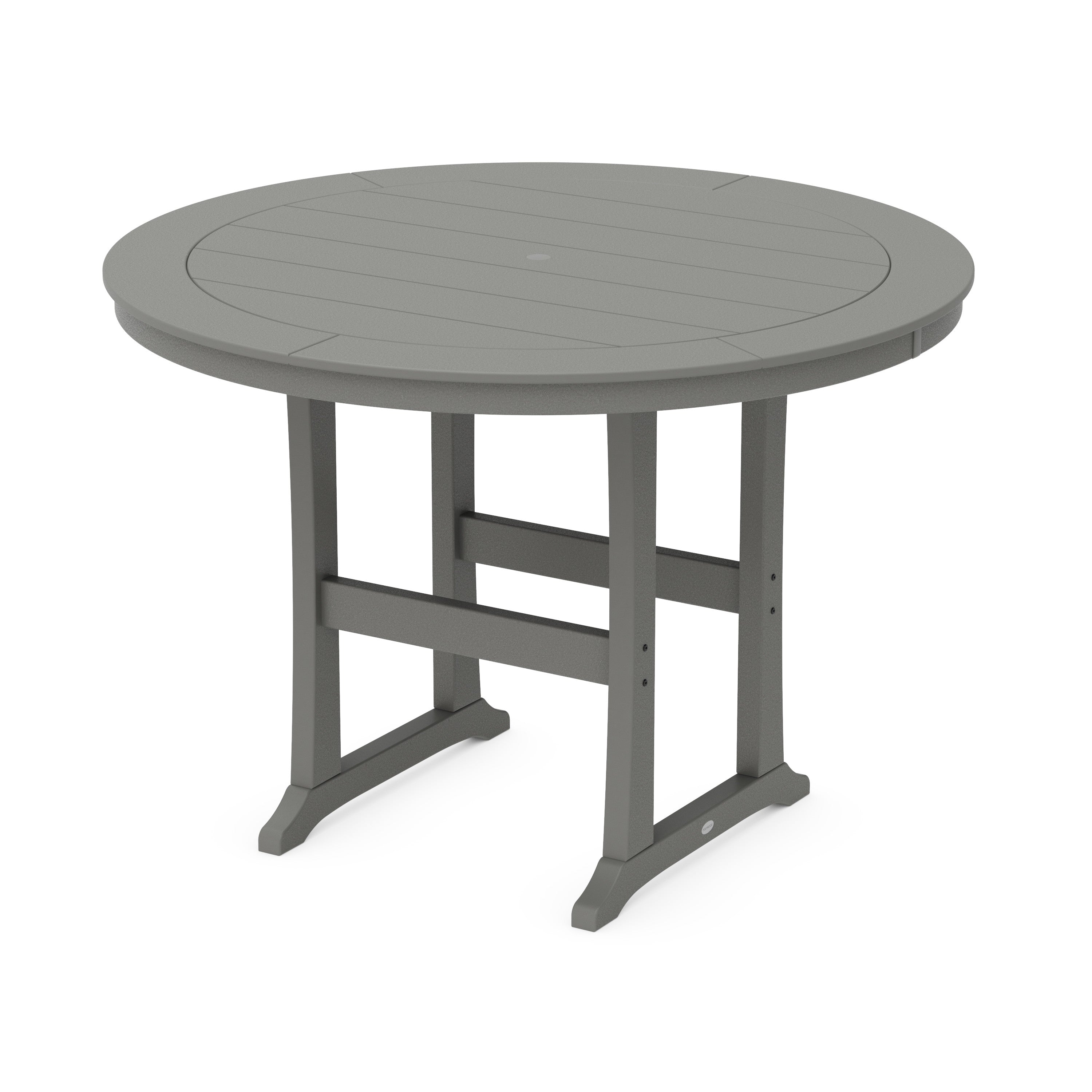 POLYWOOD® Nautical Trestle 60" Round Bar Table