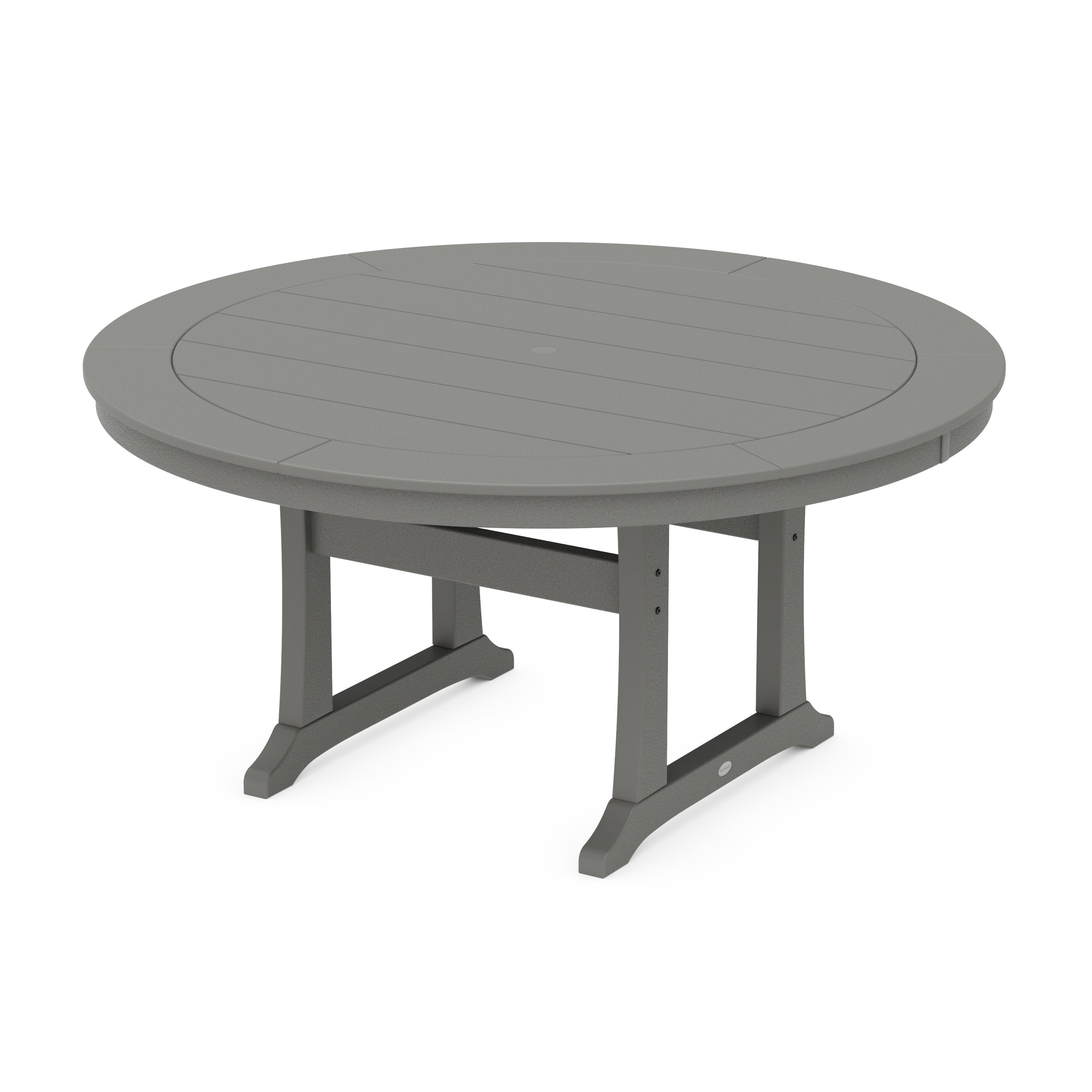 POLYWOOD® Nautical Trestle 60" Round Dining Table