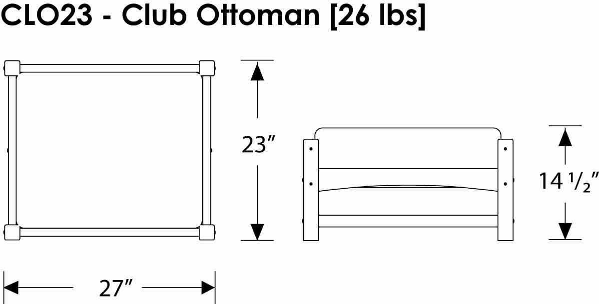 POLYWOOD® 4 Piece Outdoor Living Patio Set