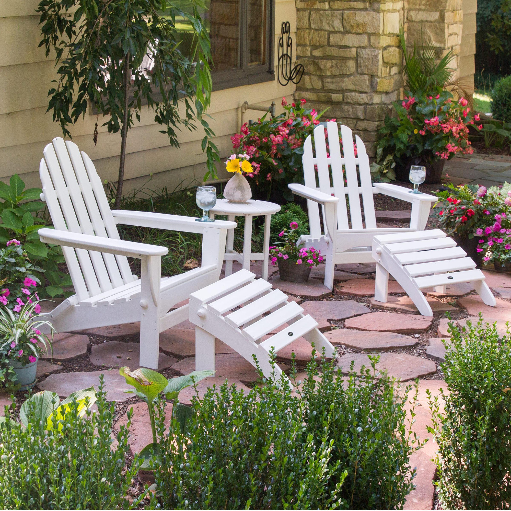 POLYWOOD® Classic Adirondack 5-Piece Casual Set