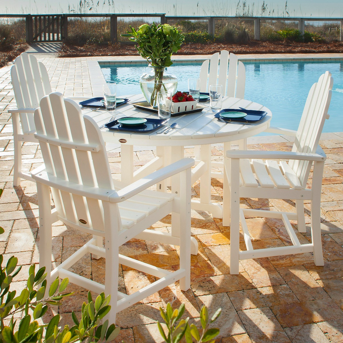 POLYWOOD® Classic Adirondack 5 pc Dining Set