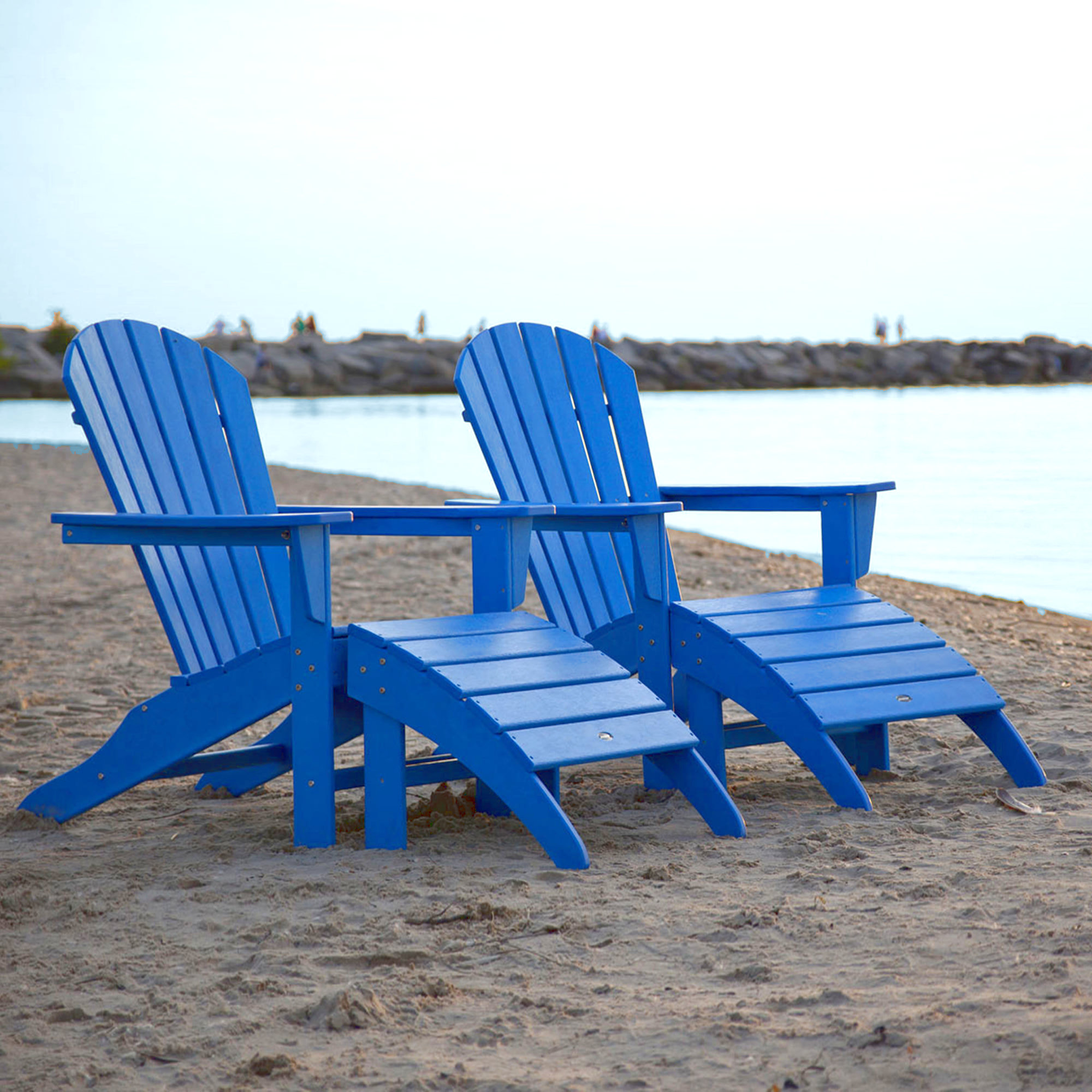 POLYWOOD® South Beach 4-Piece Adirondack Set