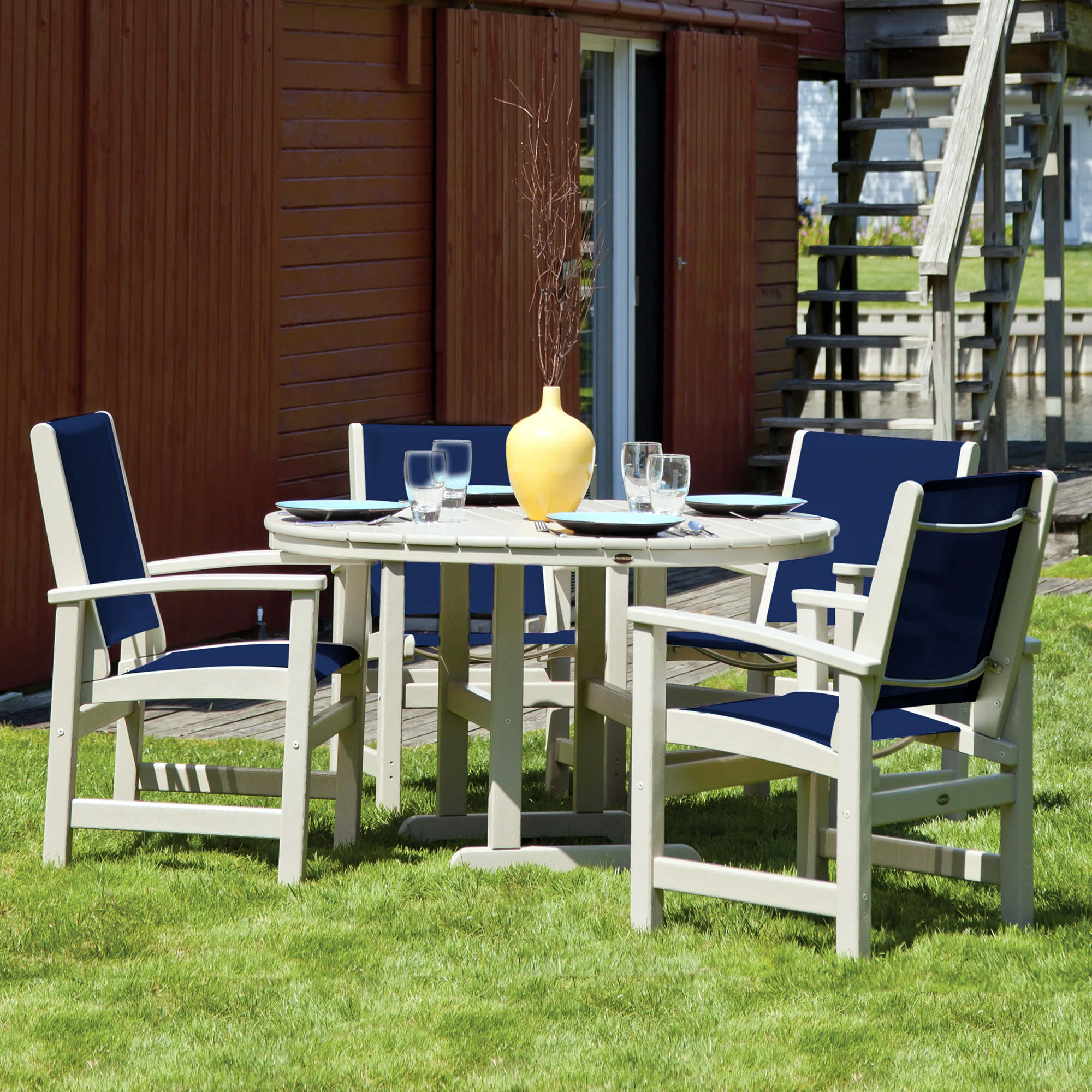 POLYWOOD® Coastal 5-Piece Dining Set