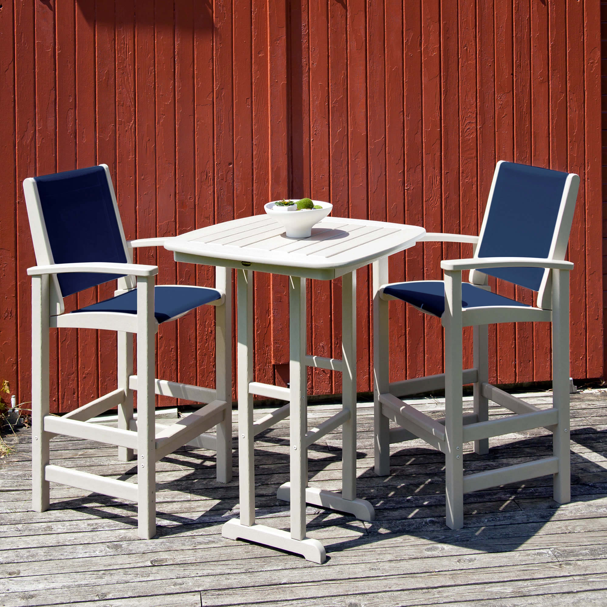 POLYWOOD® Coastal 3-Piece Bar Set