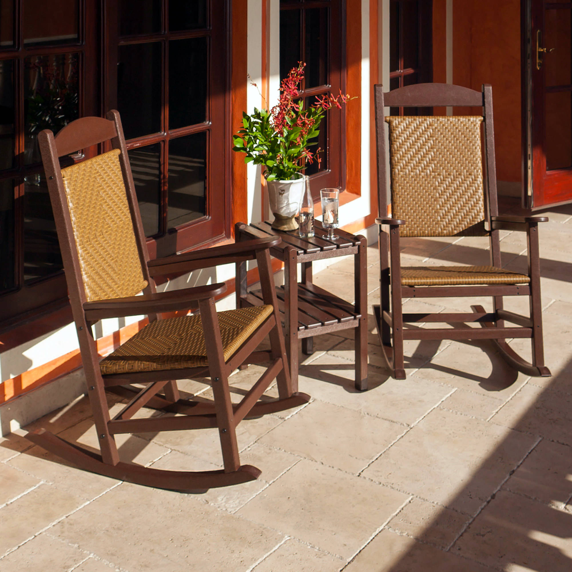 POLYWOOD® Presidential Woven Rocker 3-Piece Set