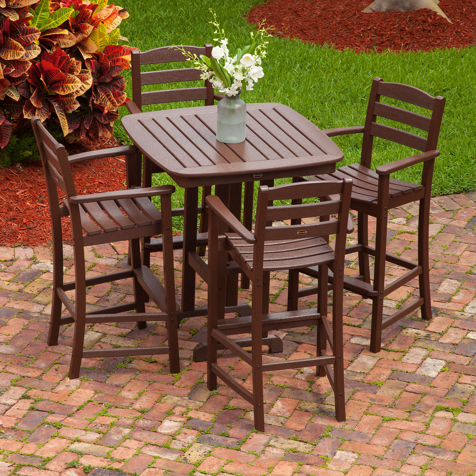 POLYWOOD® La Casa Café 5-Piece Bar Set