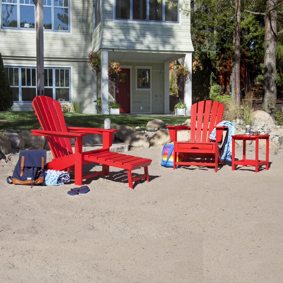 POLYWOOD® South Beach Ultimate Adirondack 3-Piece Set