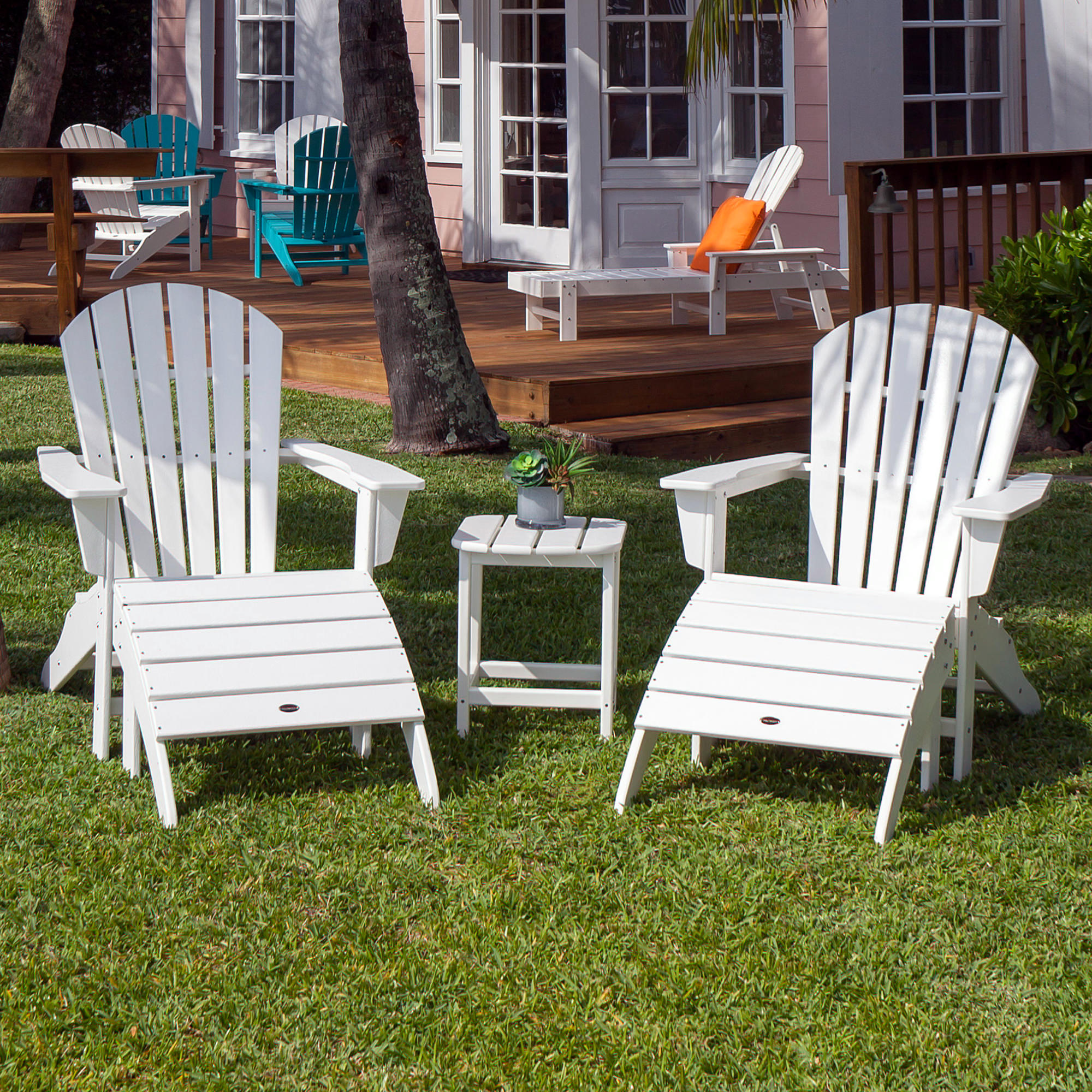 POLYWOOD® South Beach Adirondack 5-Piece Set