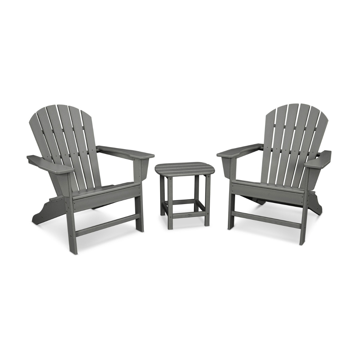 POLYWOOD South Beach Adirondack Conversation Set