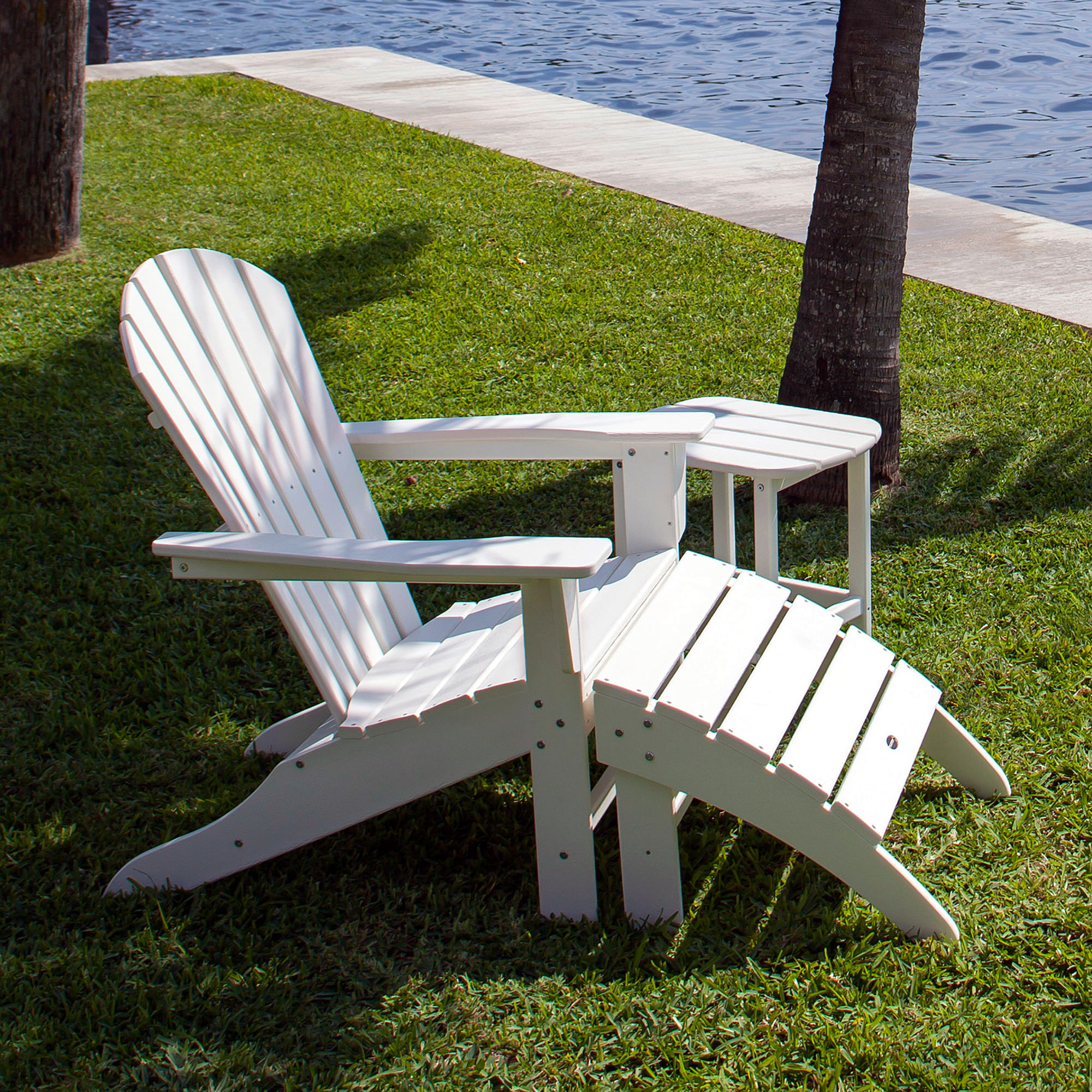 POLYWOOD® South Beach Adirondack 3-Piece Set