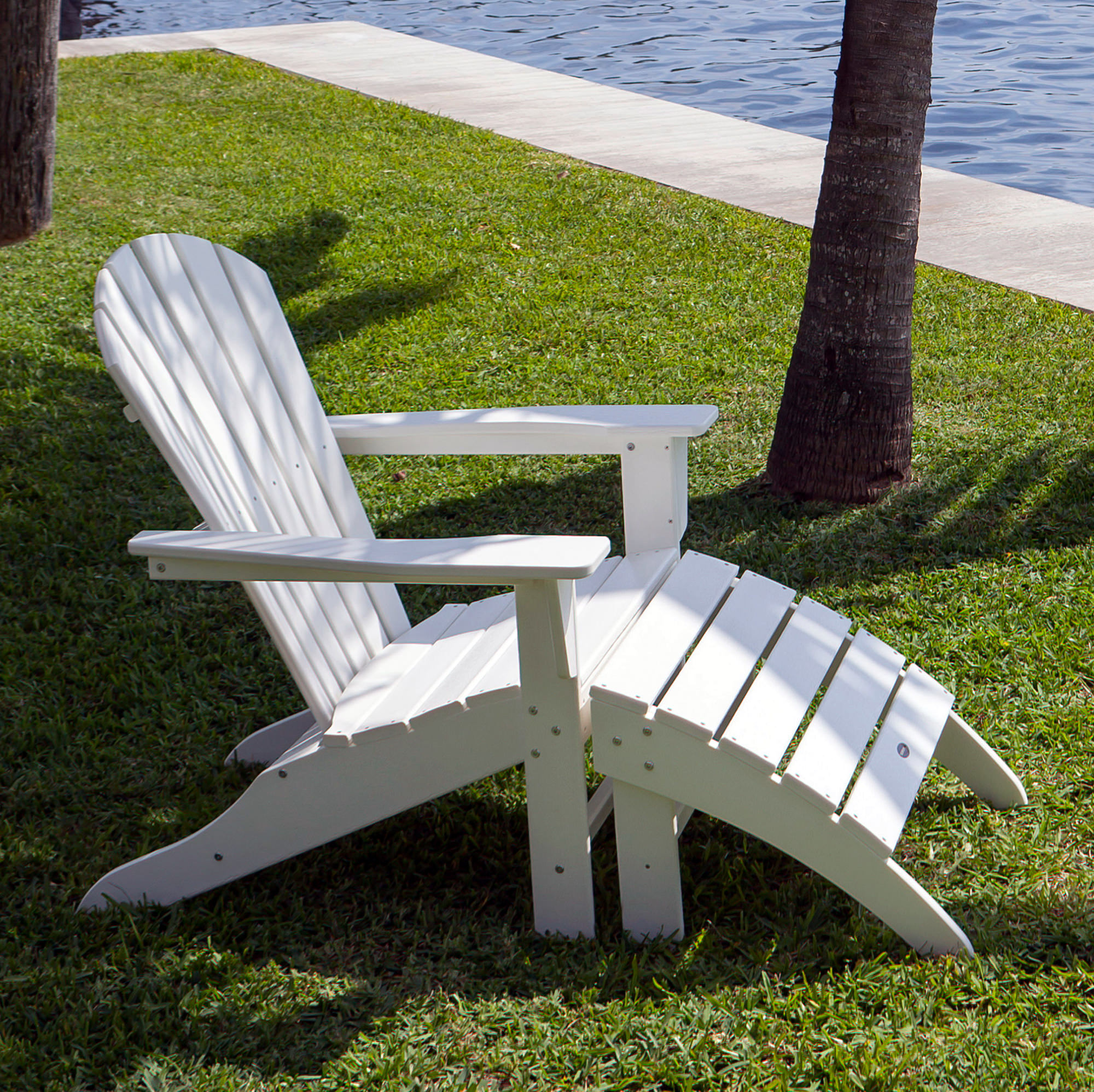 POLYWOOD® South Beach Adirondack 2-Piece Set
