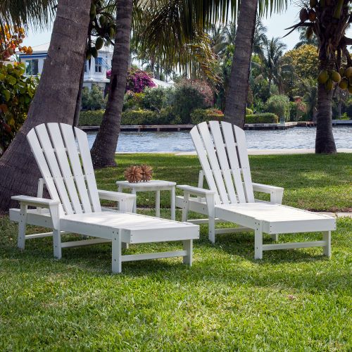 POLYWOOD® South Beach Chaise 3-Piece Set