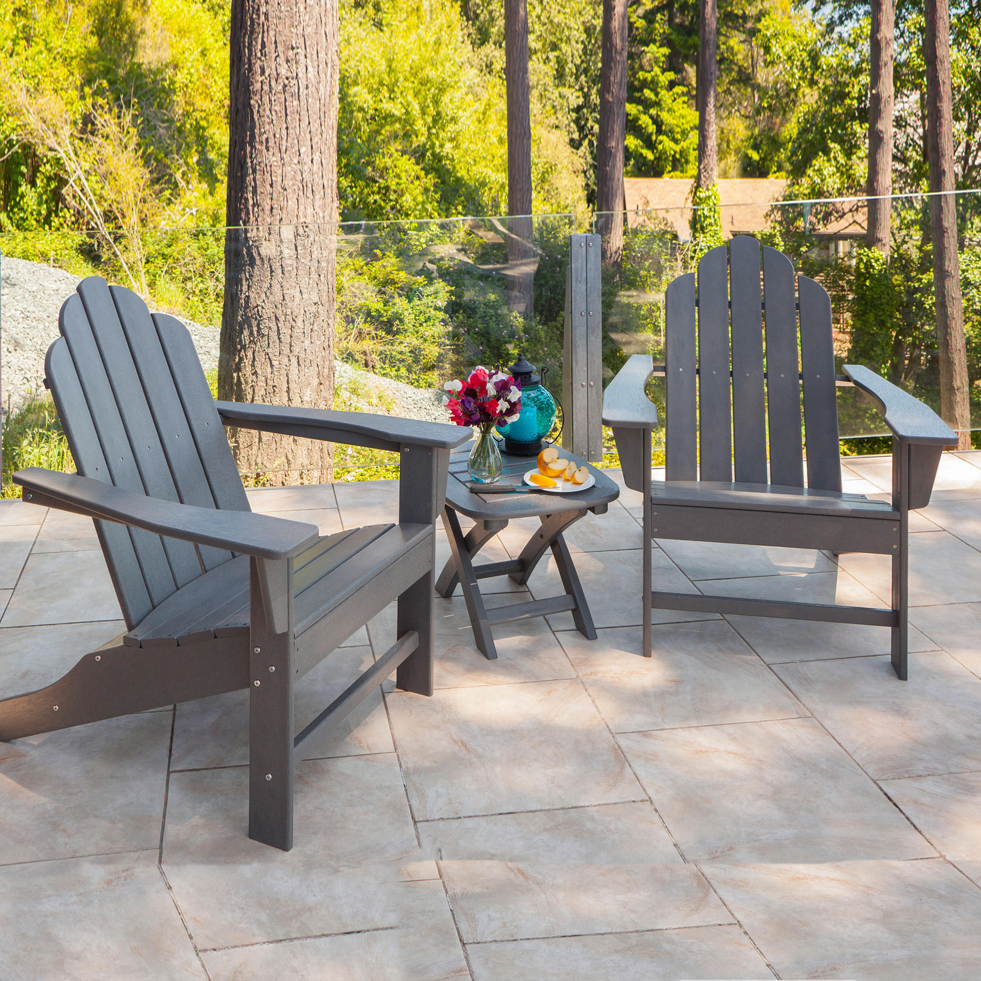 POLYWOOD® Long Island Adirondack 3-Piece Set