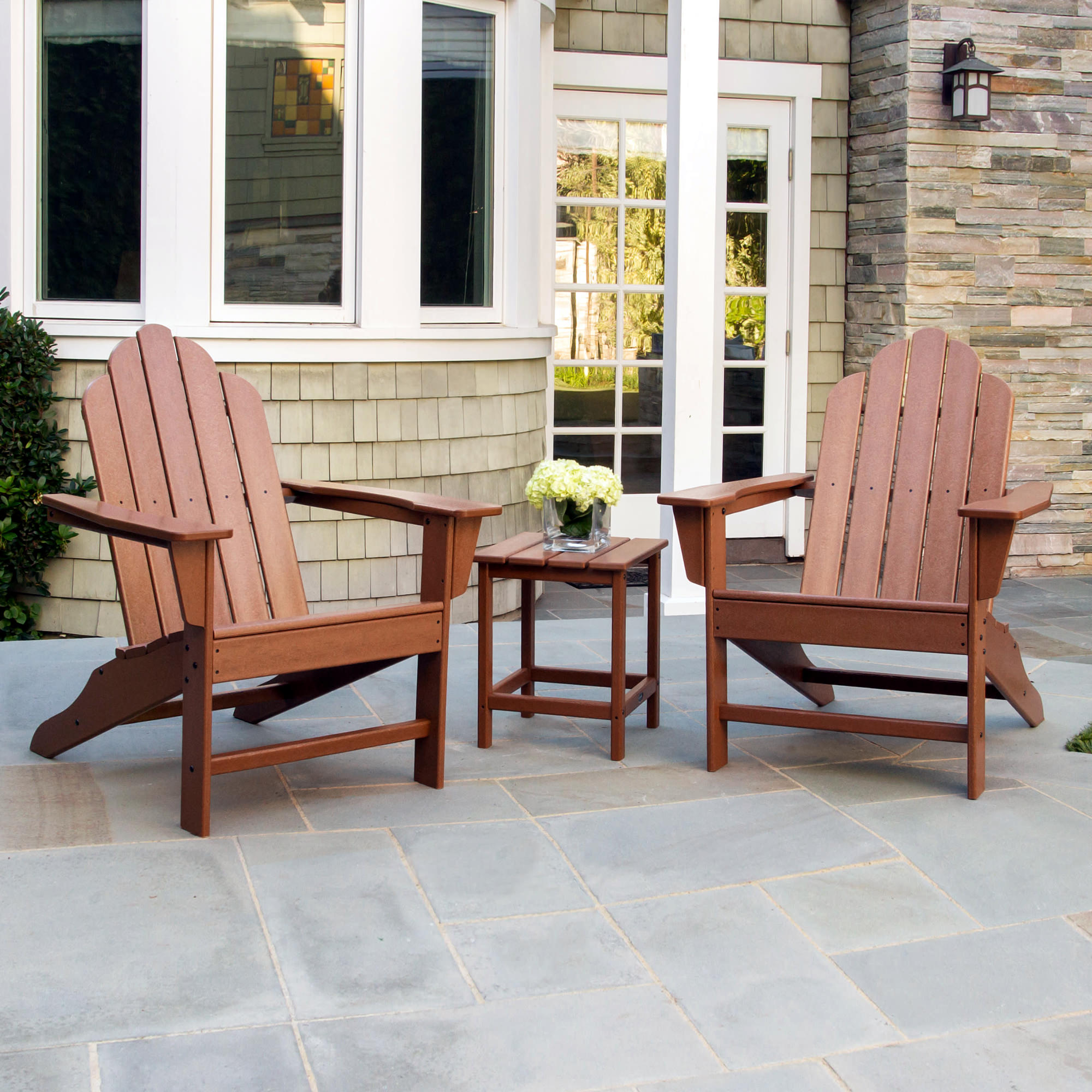 POLYWOOD® Long Island Adirondack 3-Piece Set