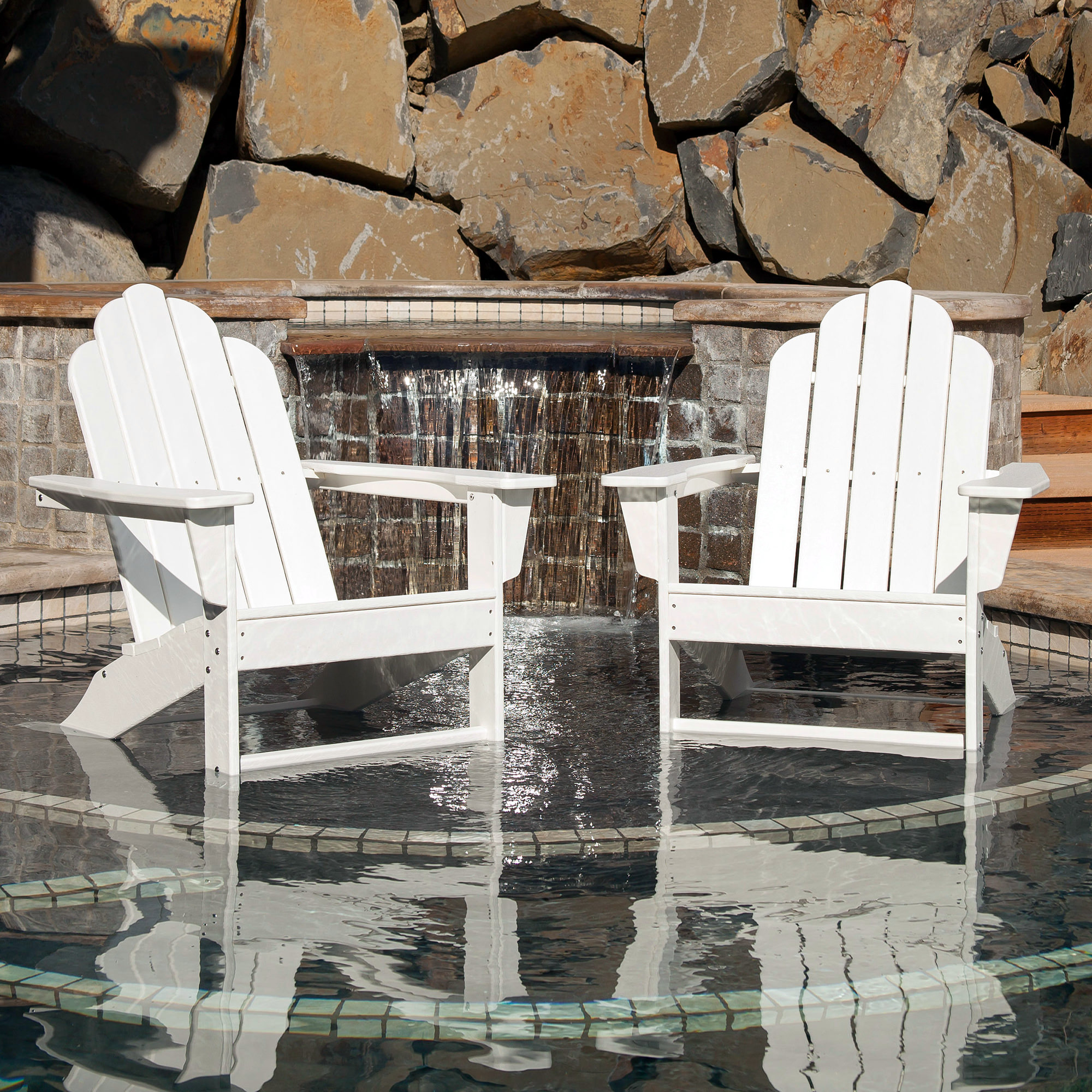 POLYWOOD® Long Island Adirondack 2-Piece Set