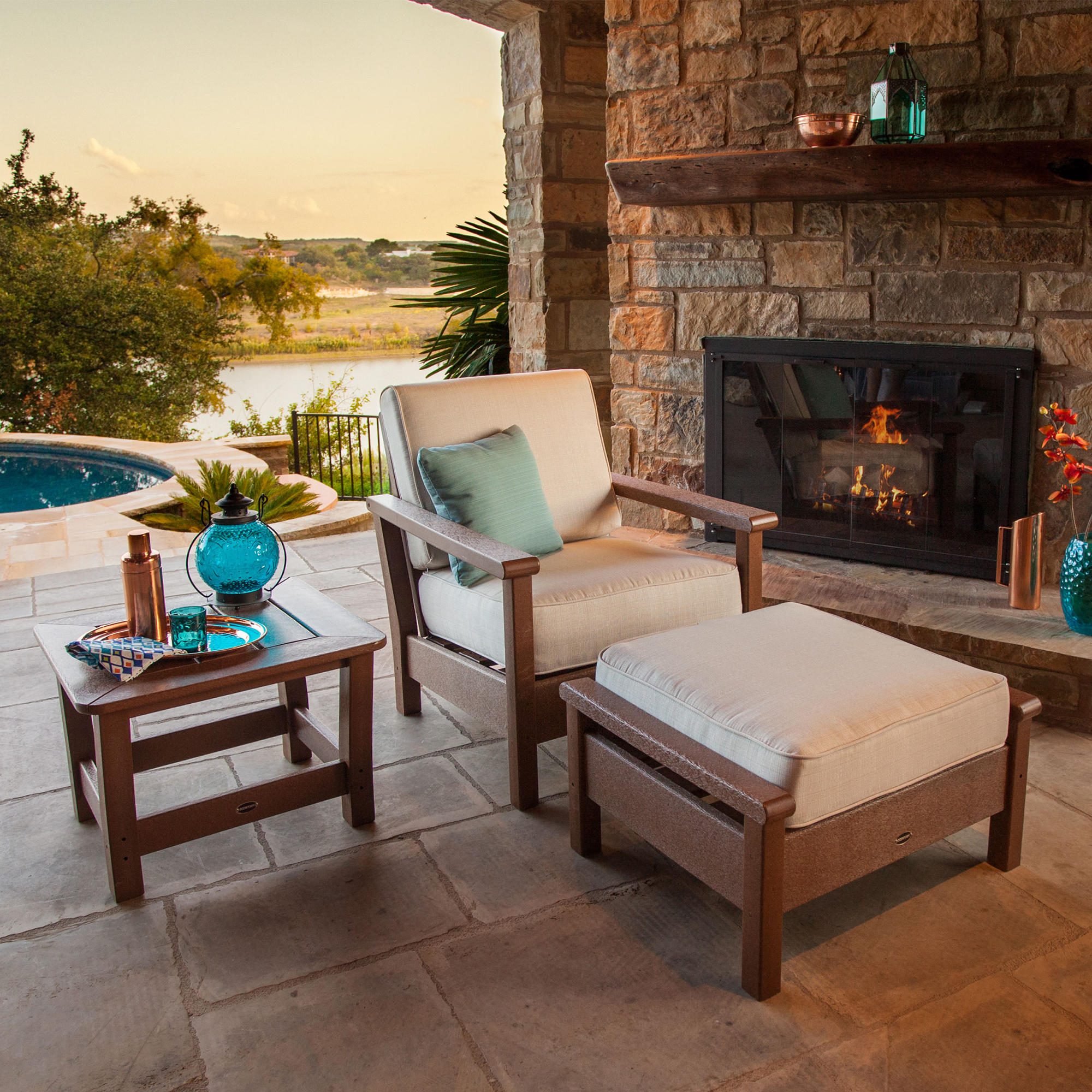 POLYWOOD® Harbour 3-Piece Deep Seating Set