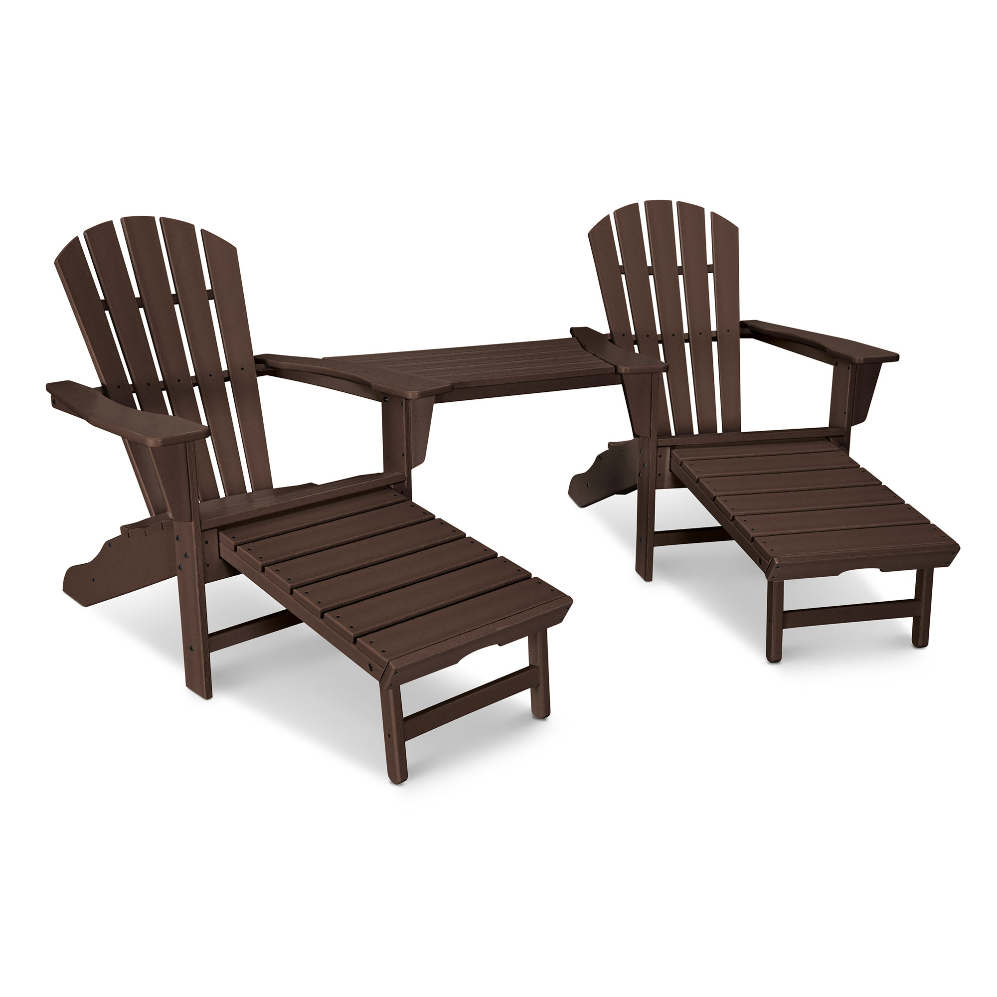 POLYWOOD® Palm Coast Ultimate Adirondack Tête-à-Tête Set