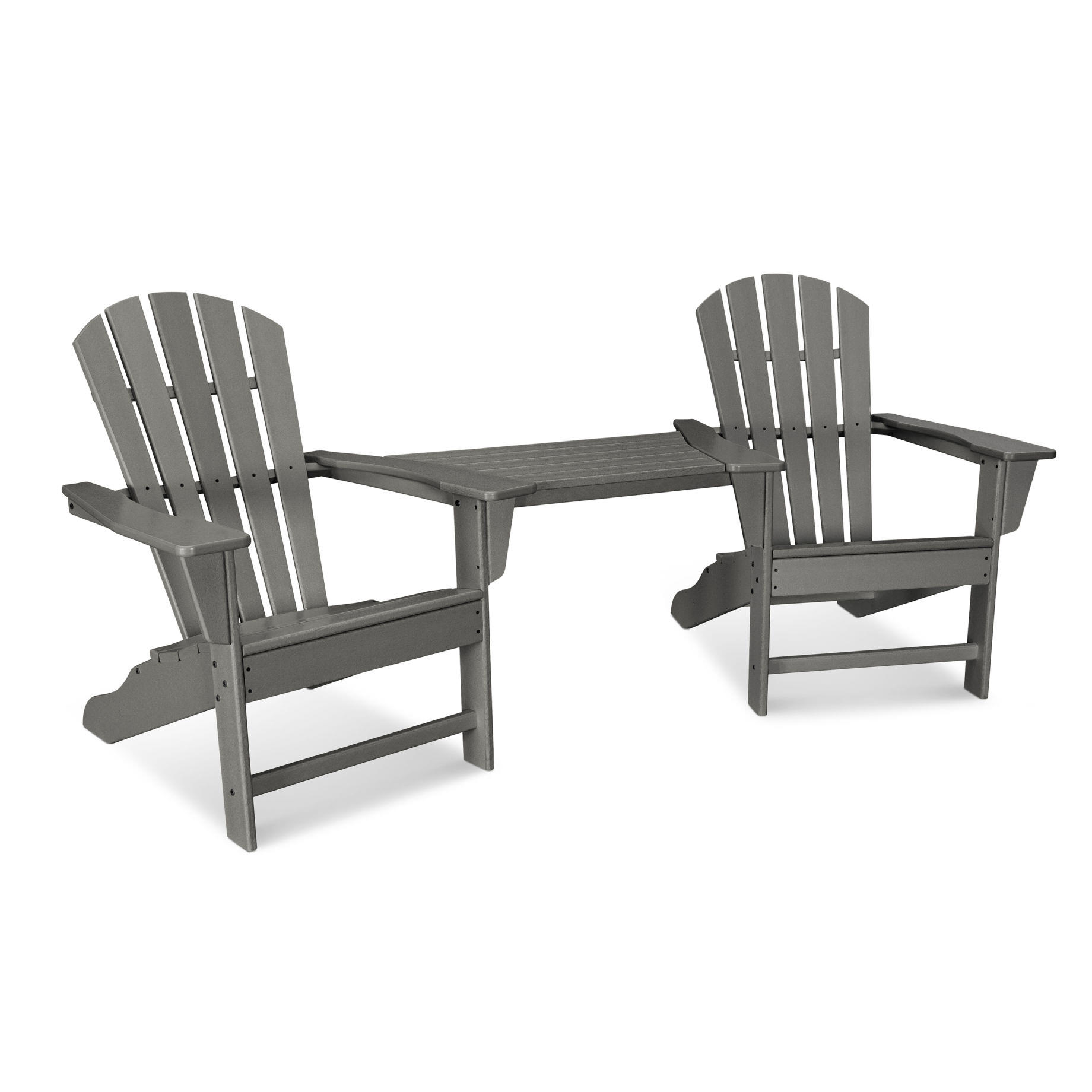 POLYWOOD® Palm Coast Adirondack Tête-à-Tête Set