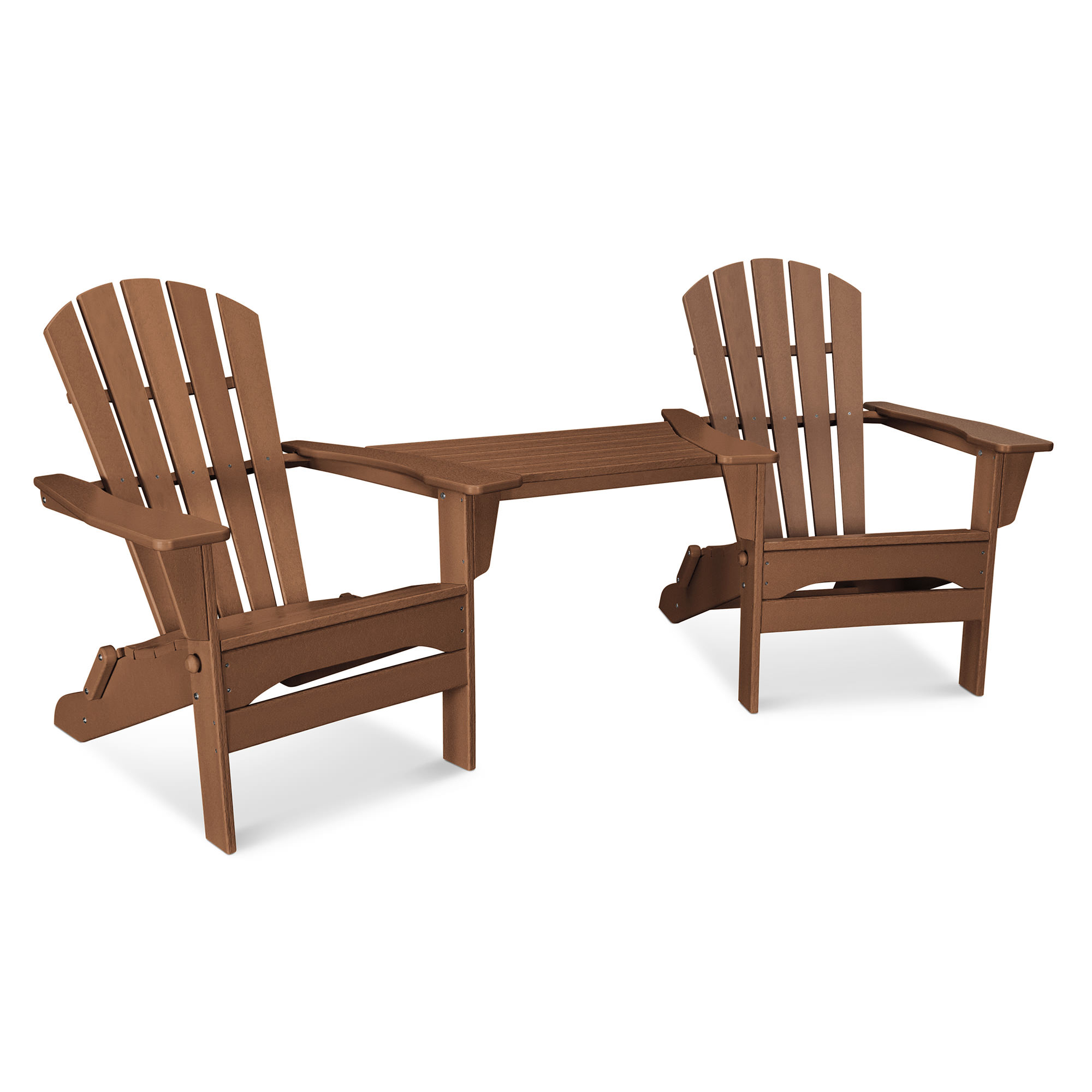 POLYWOOD® Palm Coast Folding Adirondack Tête-à-Tête Set