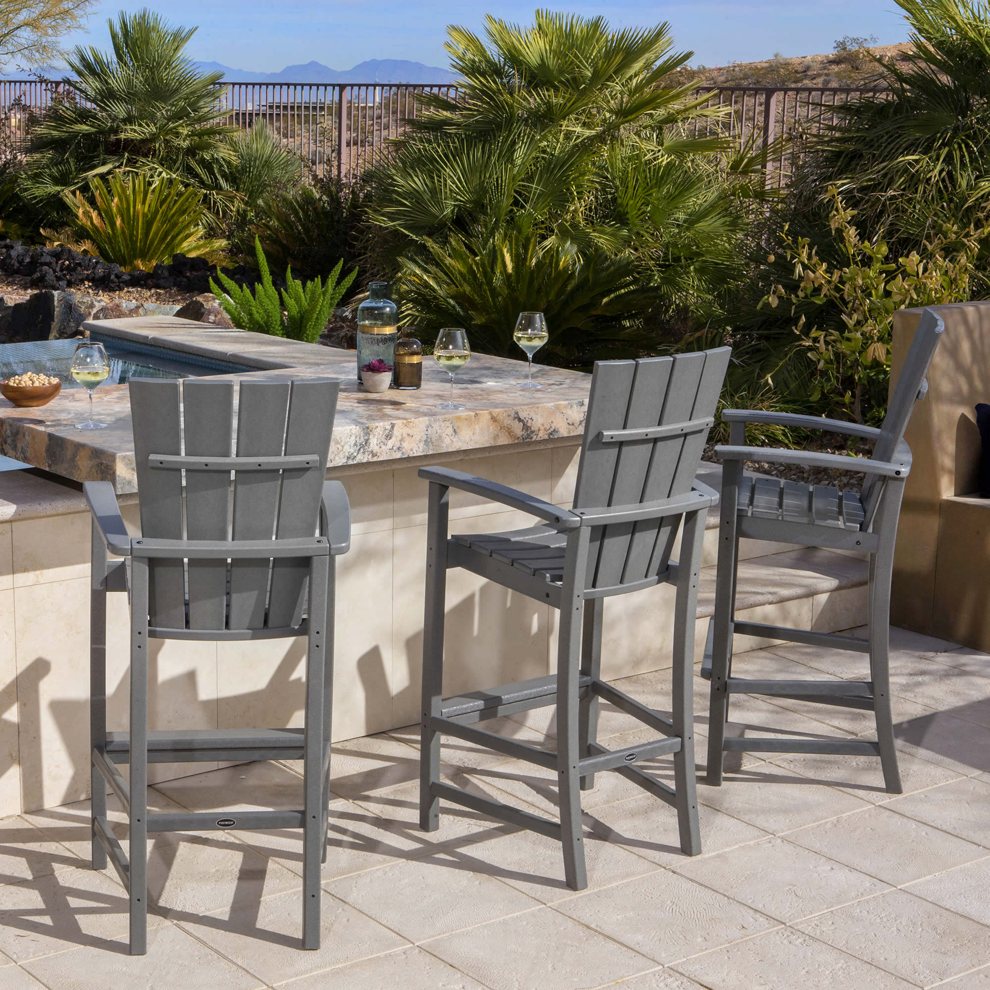 POLYWOOD® Quattro 3-Piece Bar Set