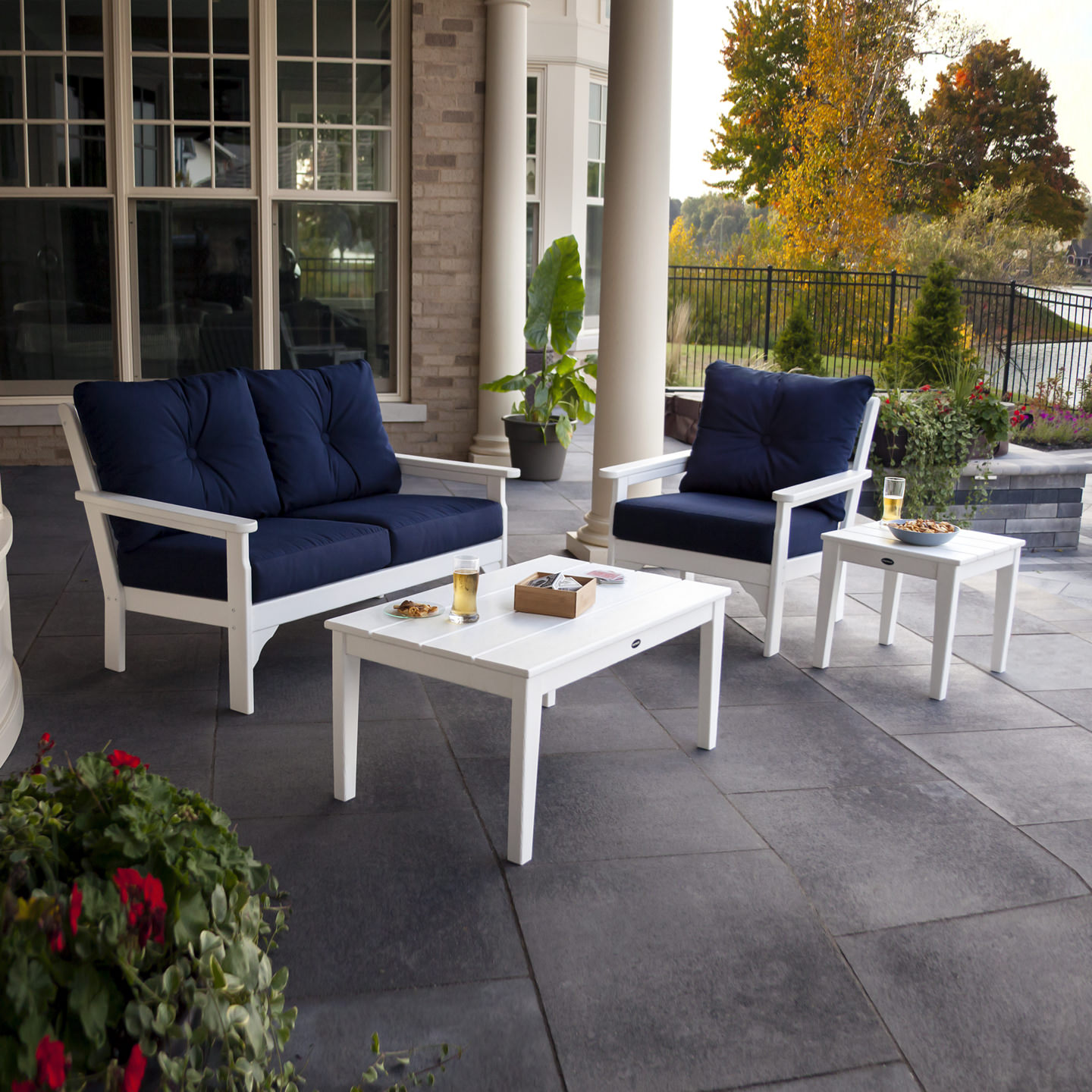 POLYWOOD® Vineyard 4-Piece Deep Seating Set