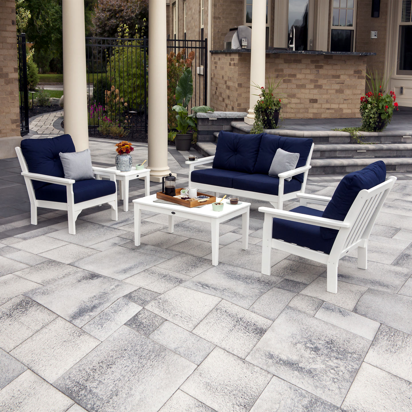 POLYWOOD® Vineyard 5-Piece Deep Seating Set