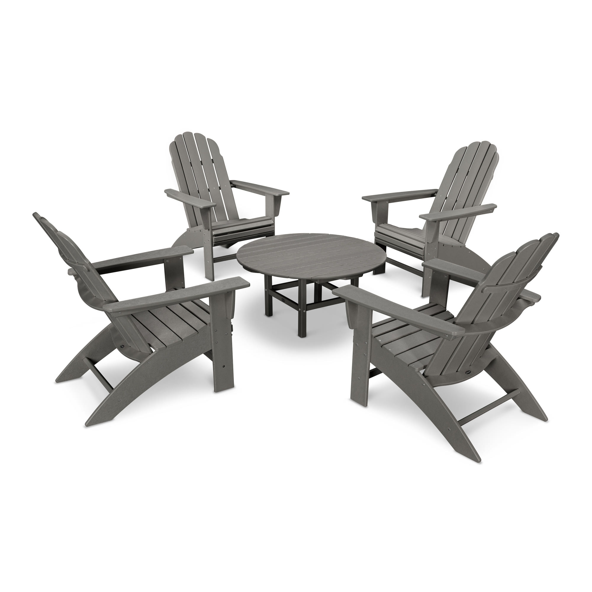 POLYWOOD® Vineyard 5-Piece Oversized Adirondack Set