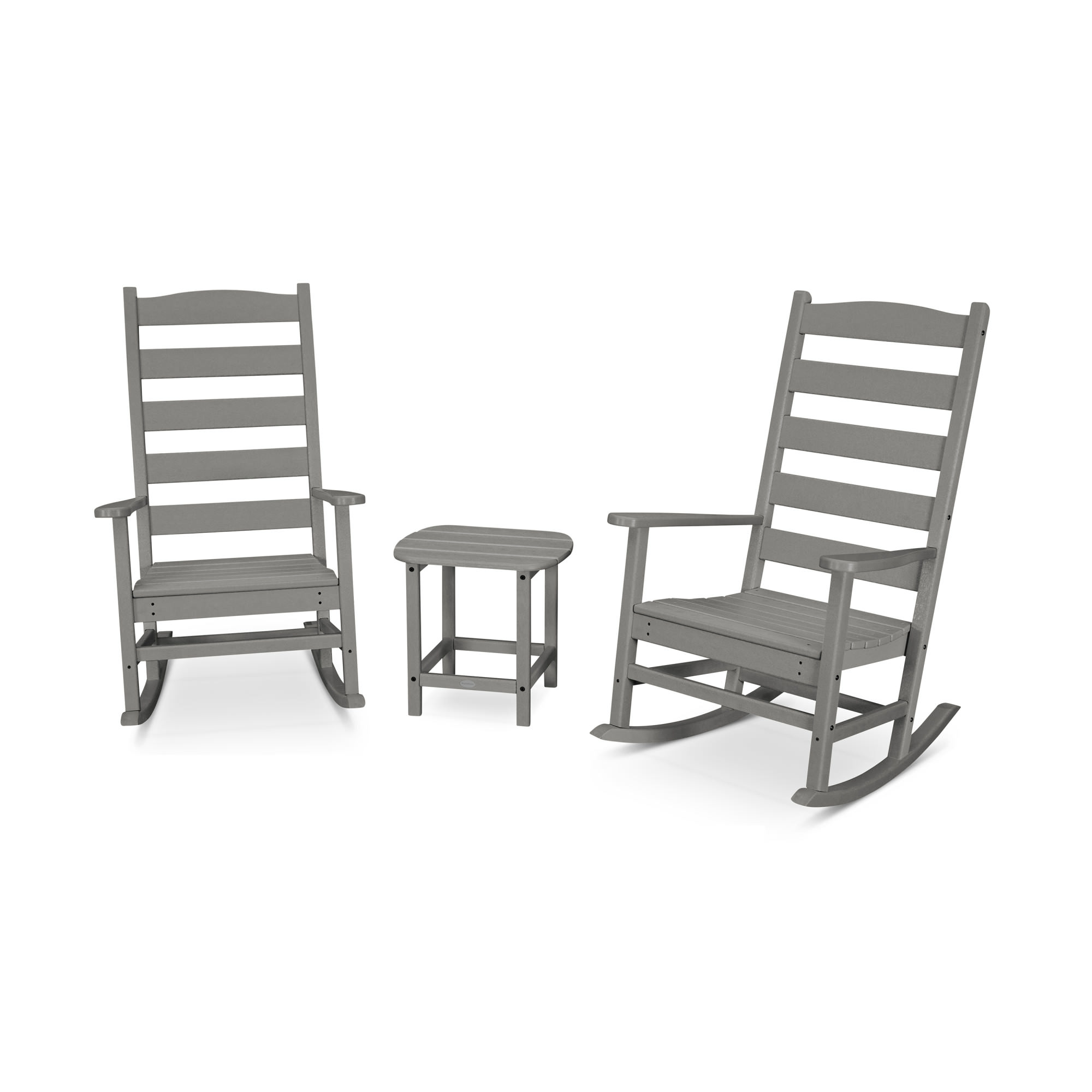 POLYWOOD® Shaker 3-Piece Porch Rocking Chair Set