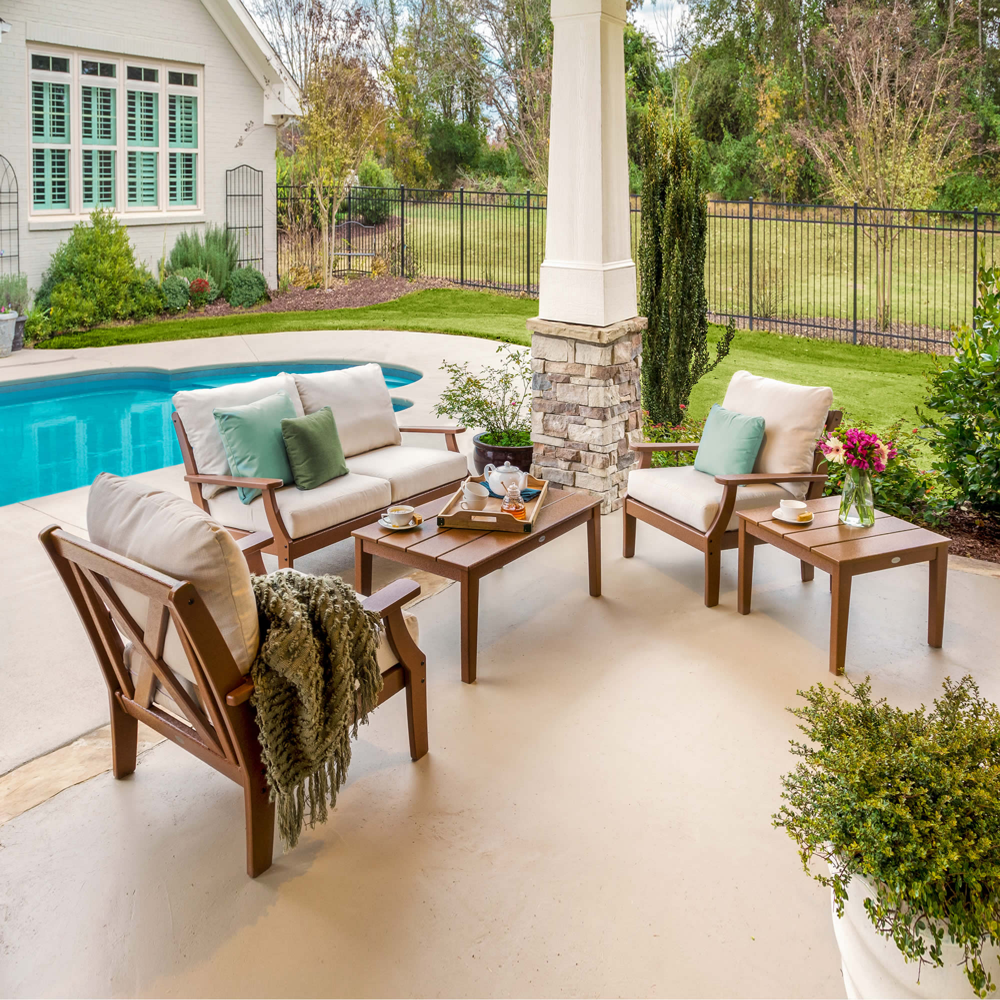 POLYWOOD® Braxton 5-Piece Deep Seating Set