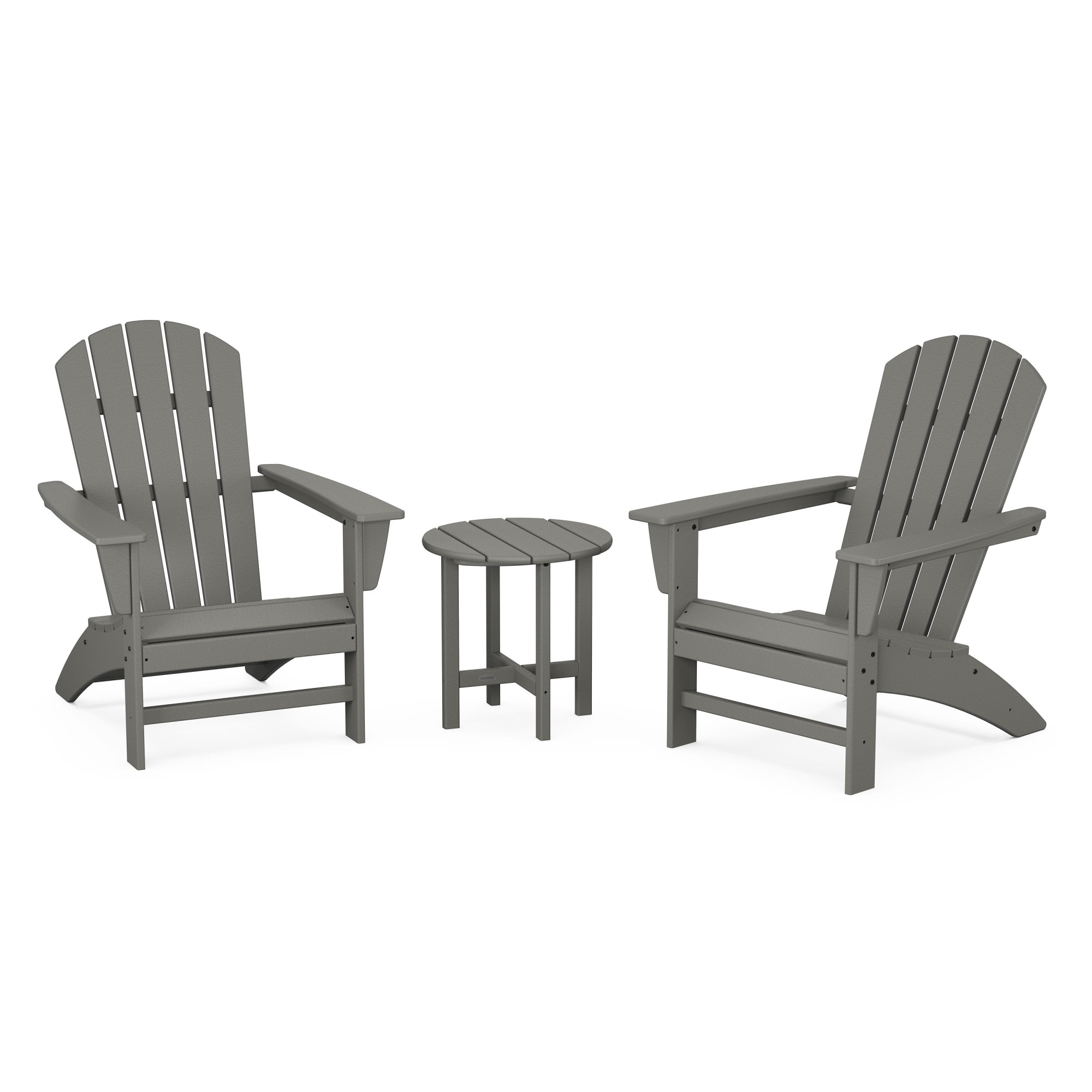 POLYWOOD® Nautical 3-Piece Adirondack Set