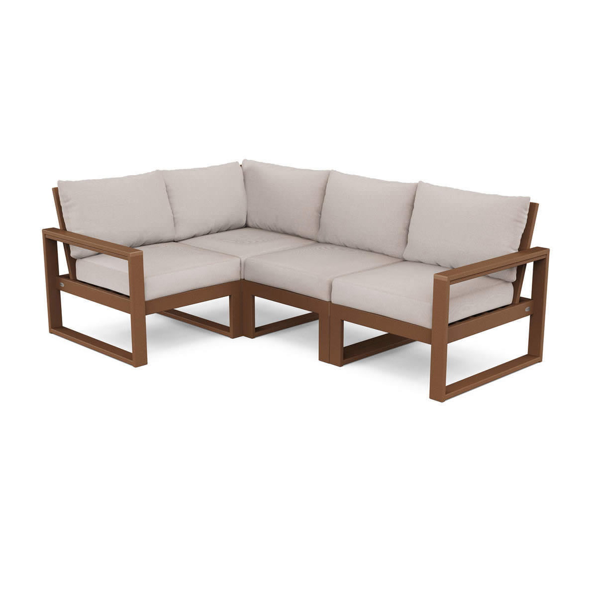 POLYWOOD® EDGE 4-Piece Modular Deep Seating Set