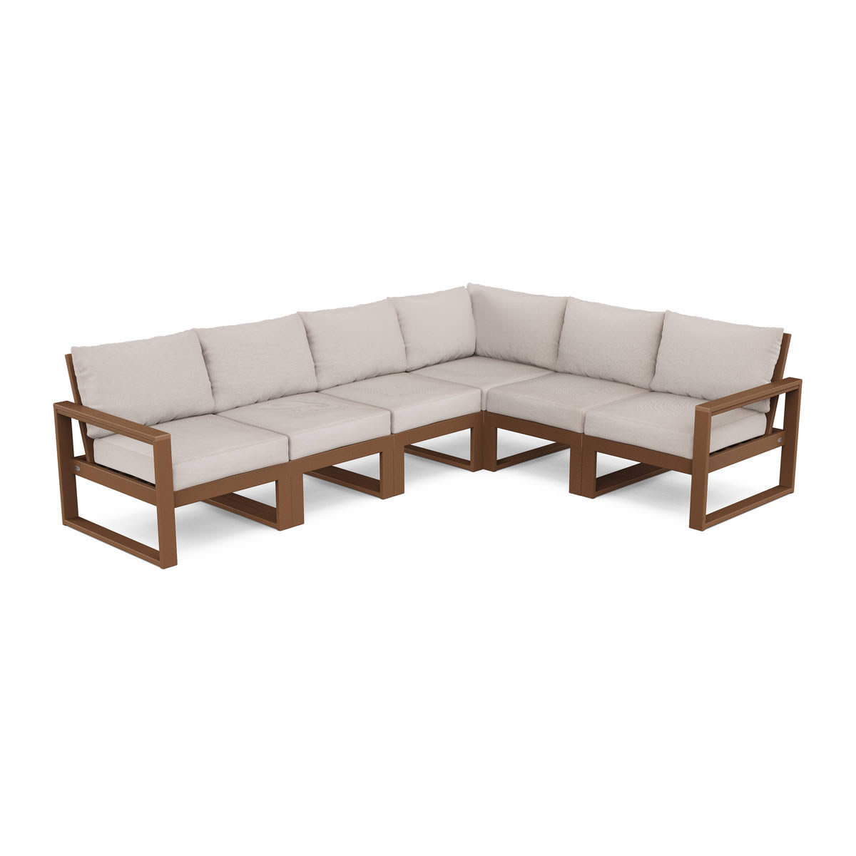 POLYWOOD® EDGE 6-Piece Modular Deep Seating Set