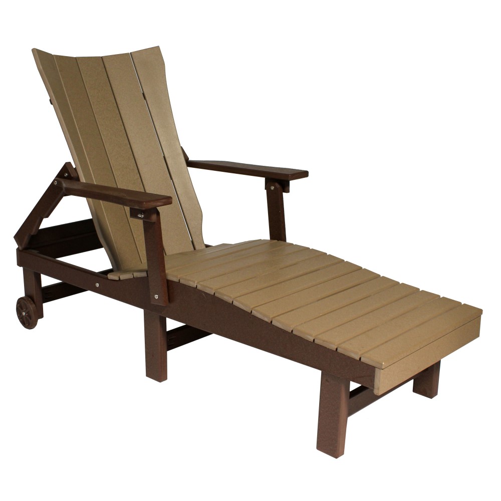 Amish Poly Craftsman Chaise Lounge - Sold in Pairs
