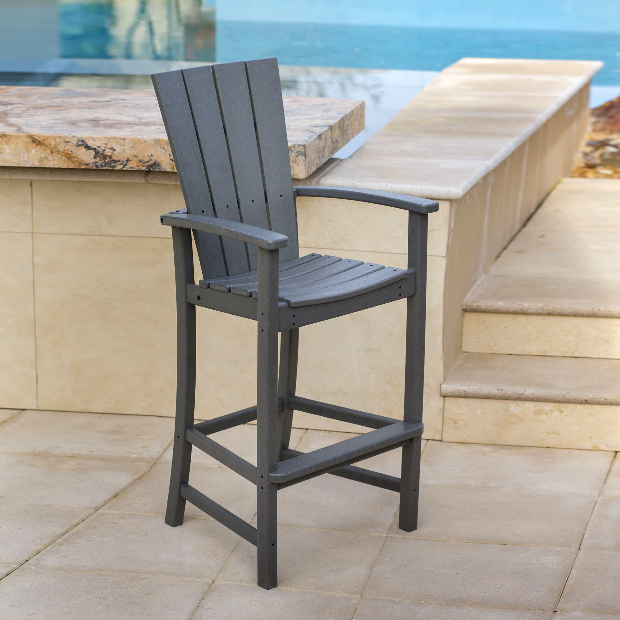 POLYWOOD® Quattro Adirondack Bar Chair